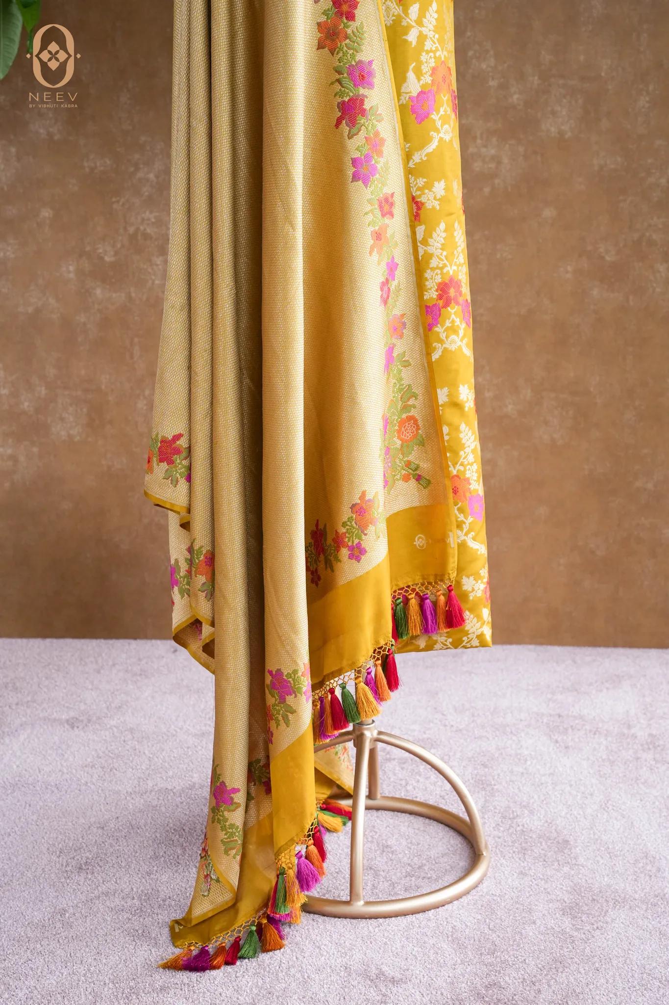 Premium Katan Silk Jaal Suit Set