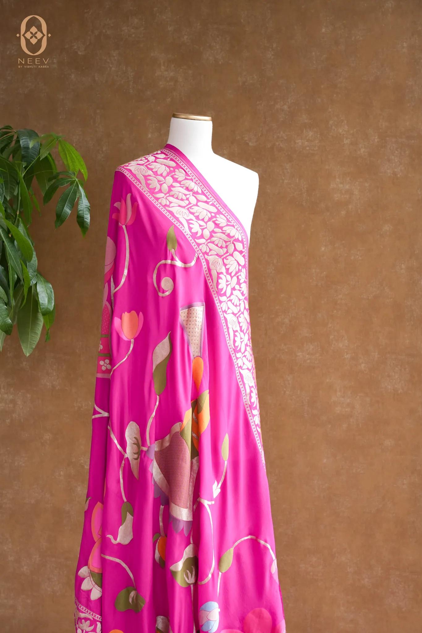 Georgette Multi Meenakari Dupatta