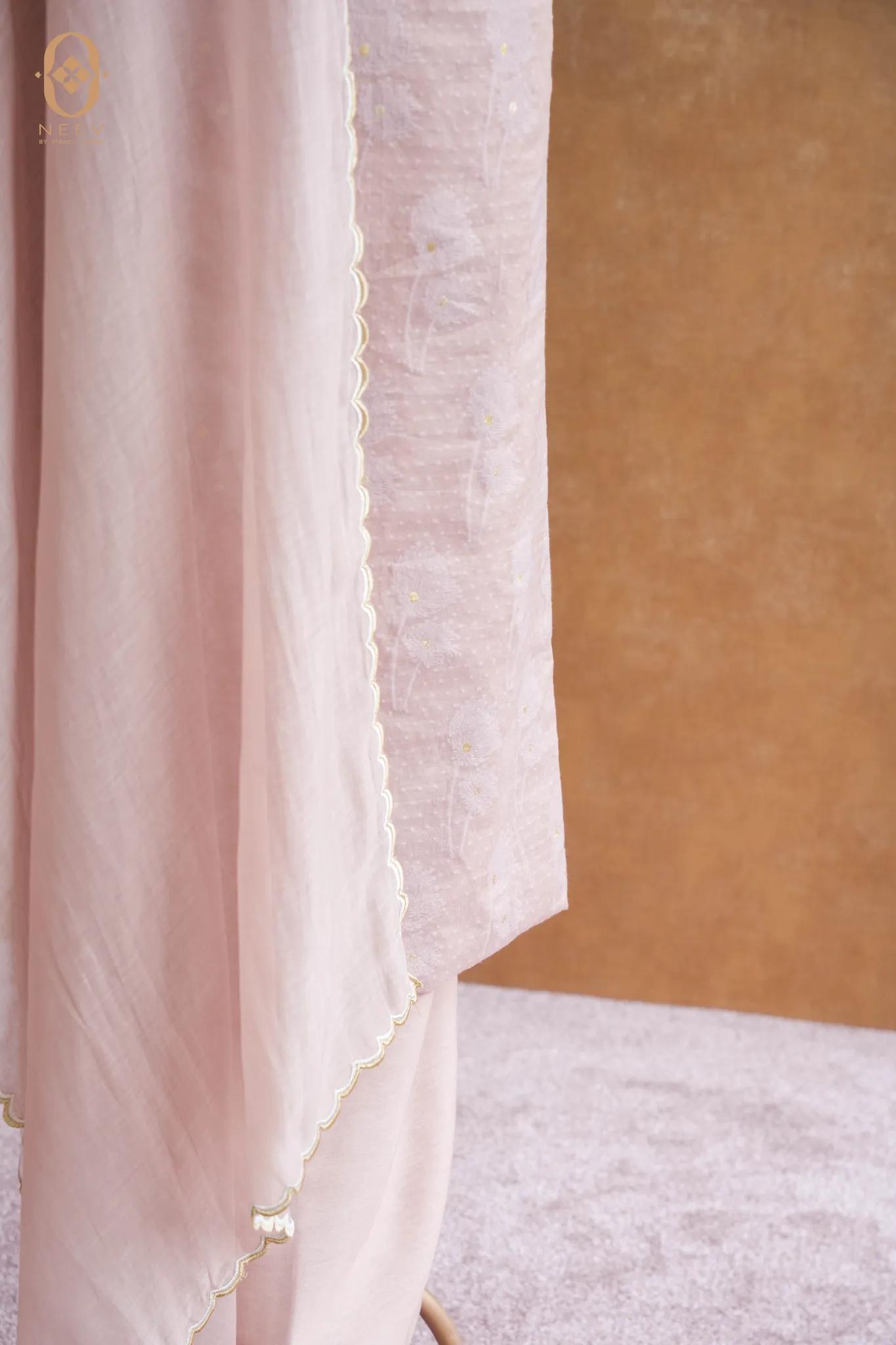 Chanderi Jacquard Suit Set