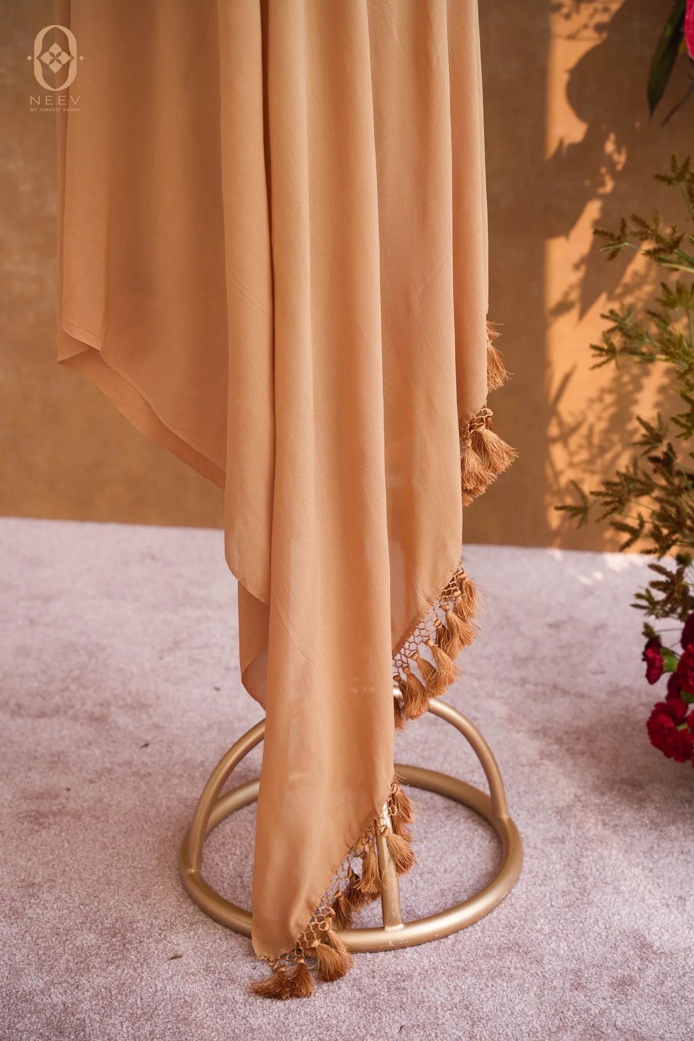 Georgette Tasseled Dupatta