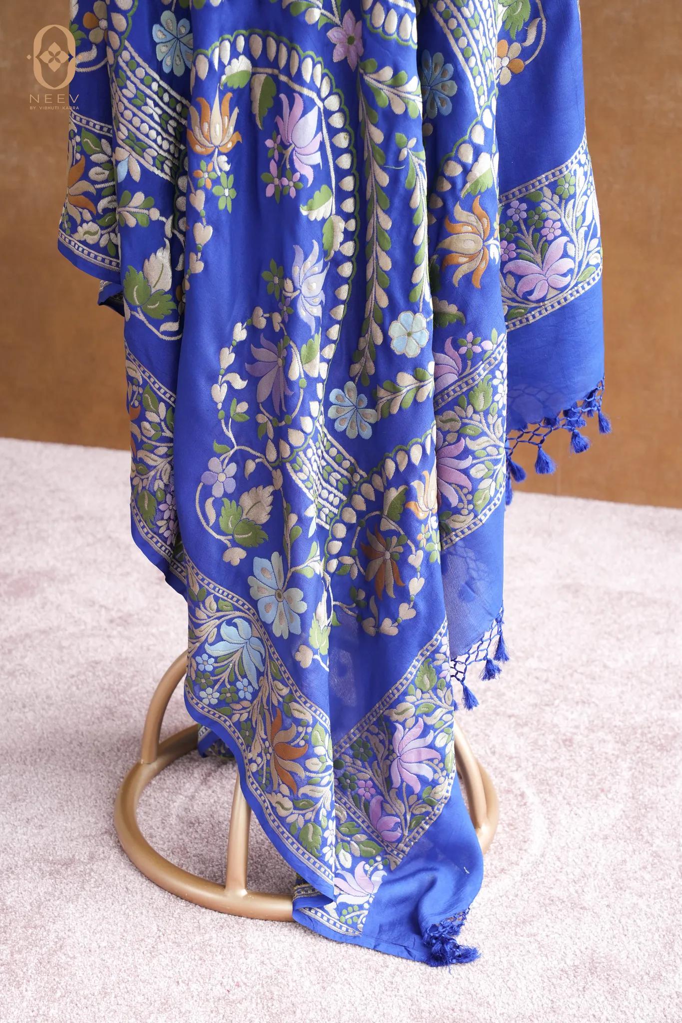 Georgette Multi Meenakari Dupatta