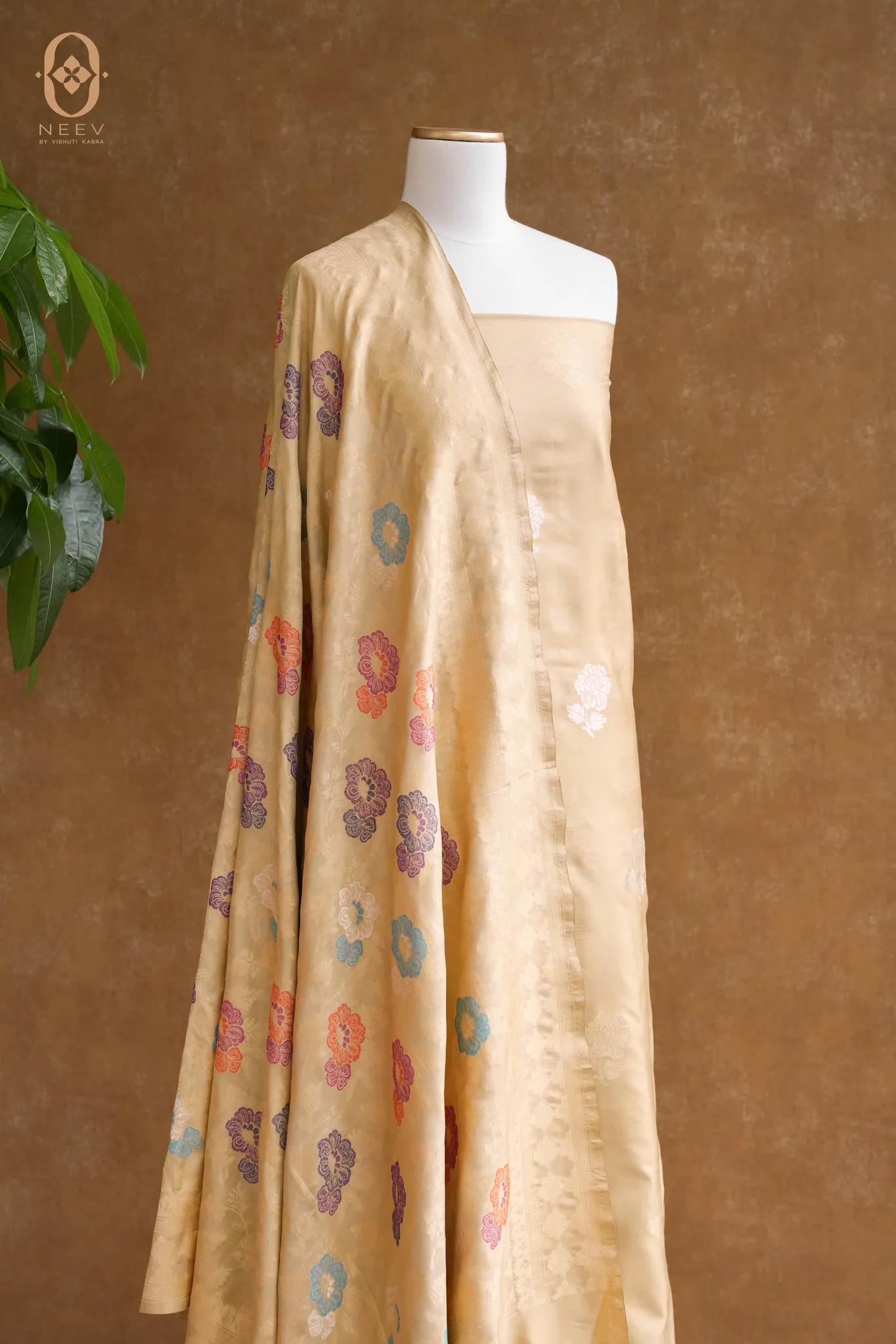 Ek Tara Katan Silk Multi Meena Suit Set