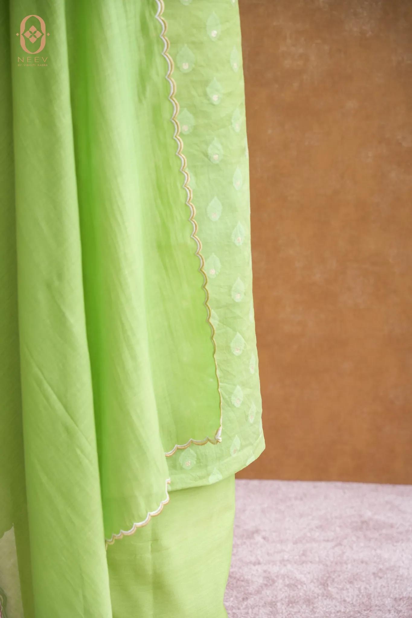 Chanderi Jacquard Suit Set