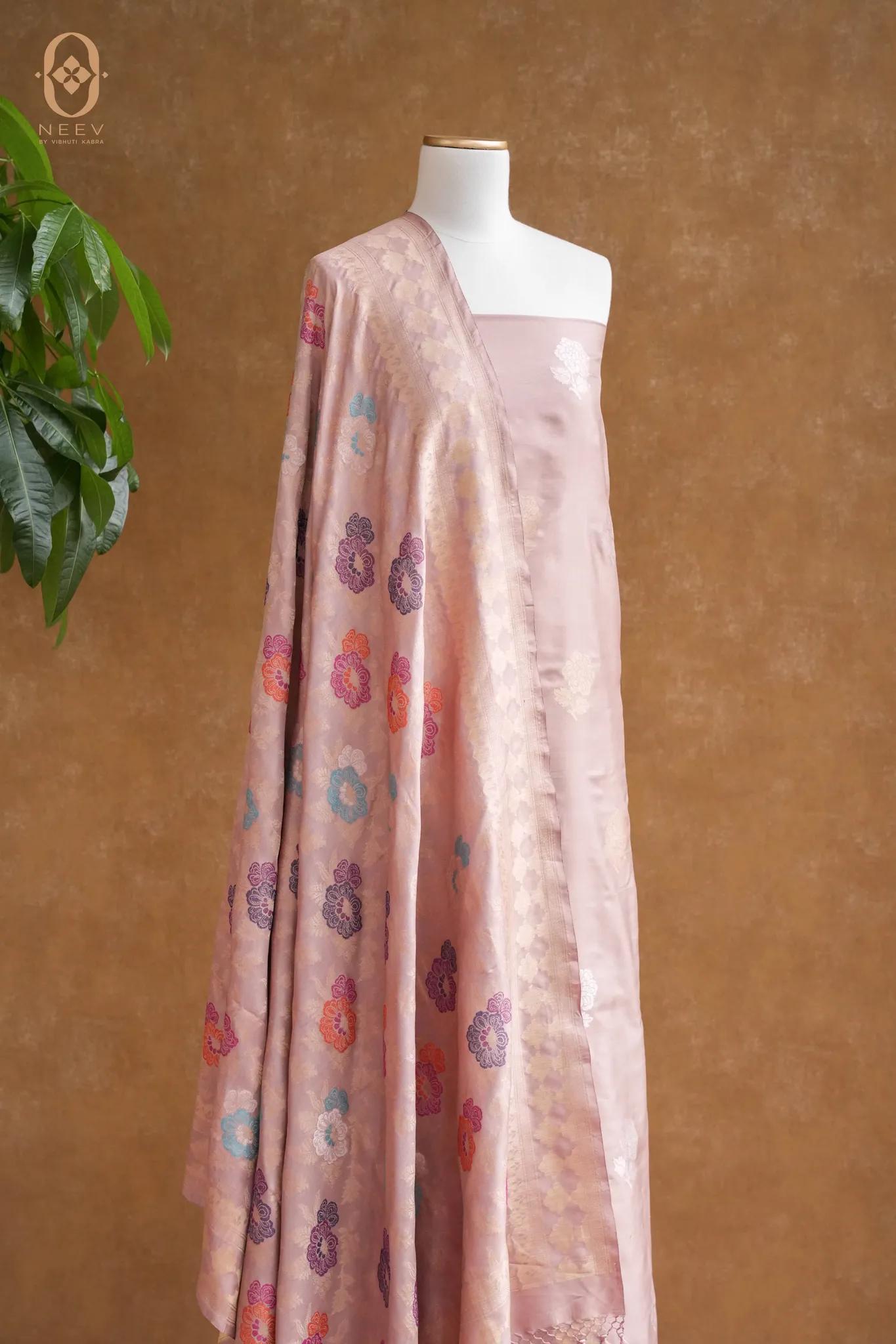 Ek Tara Katan Silk Multi Meena Suit Set