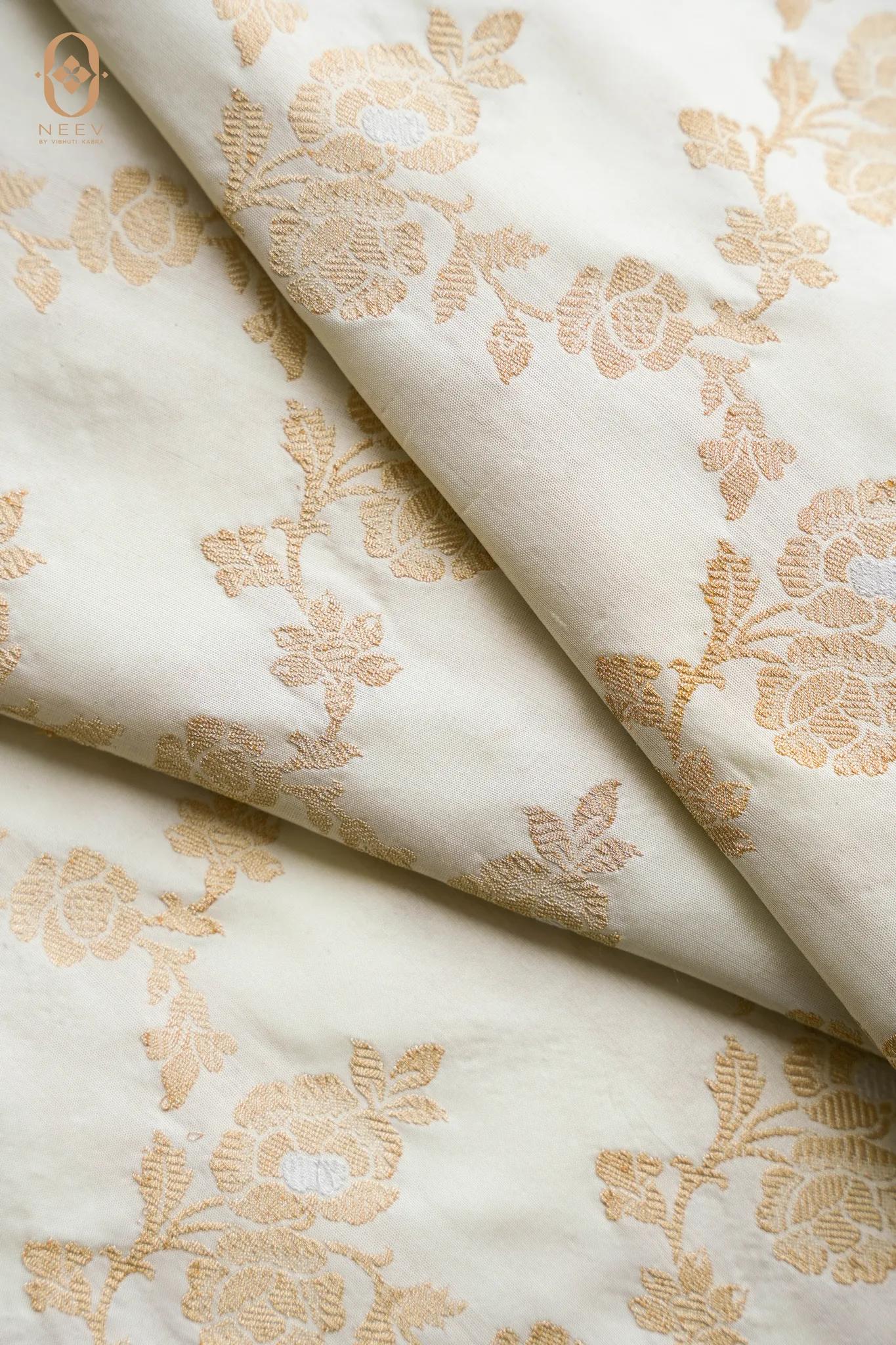 Premium Katan Silk Jaal Fabric