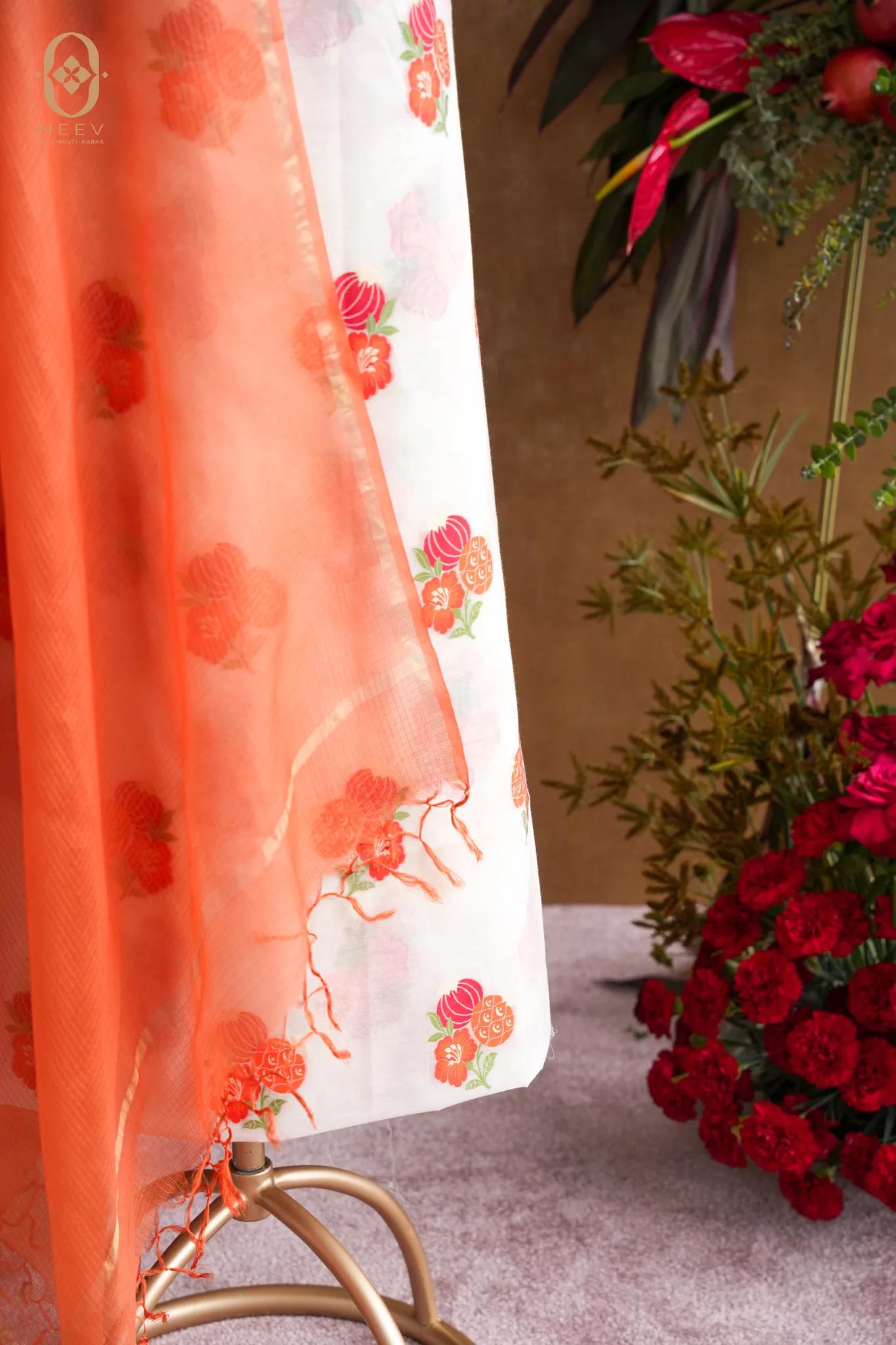 The Sacred Garden- Chanderi Cotton Anar Suit Set