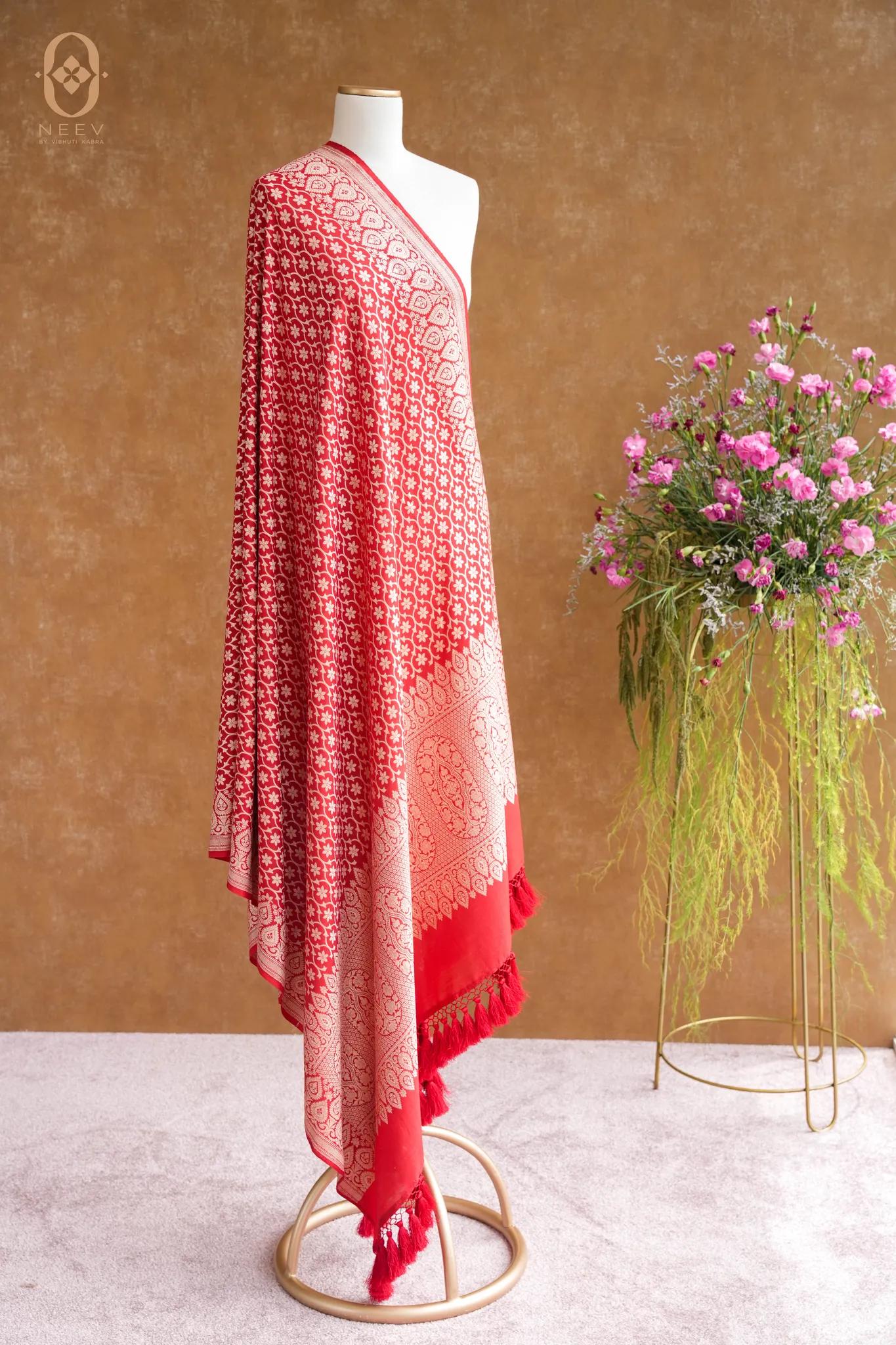 Munga Silk Jaal Dupatta
