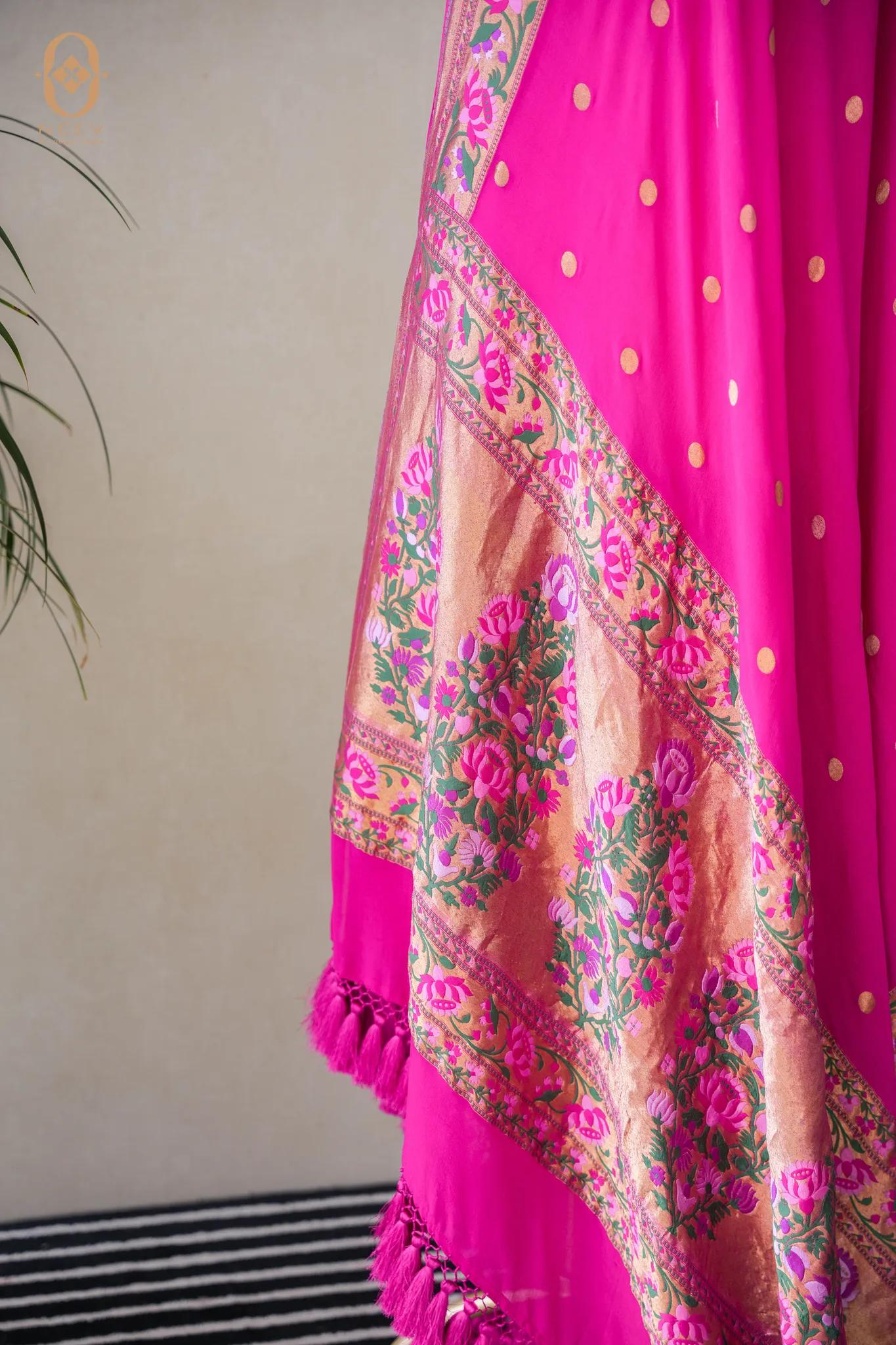 Georgette Meenakari Dupatta