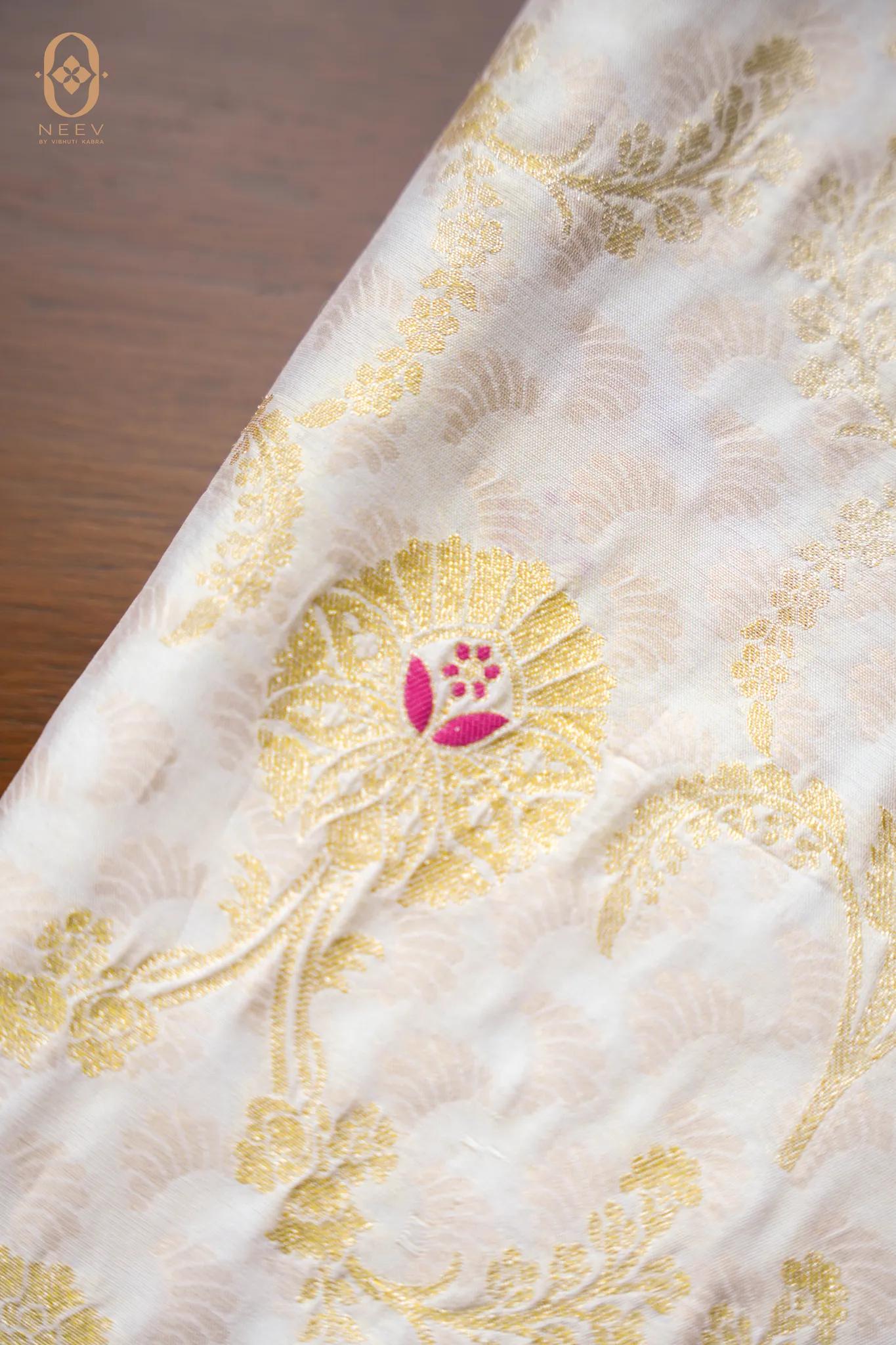 Chinia Silk Meenakari Fabric