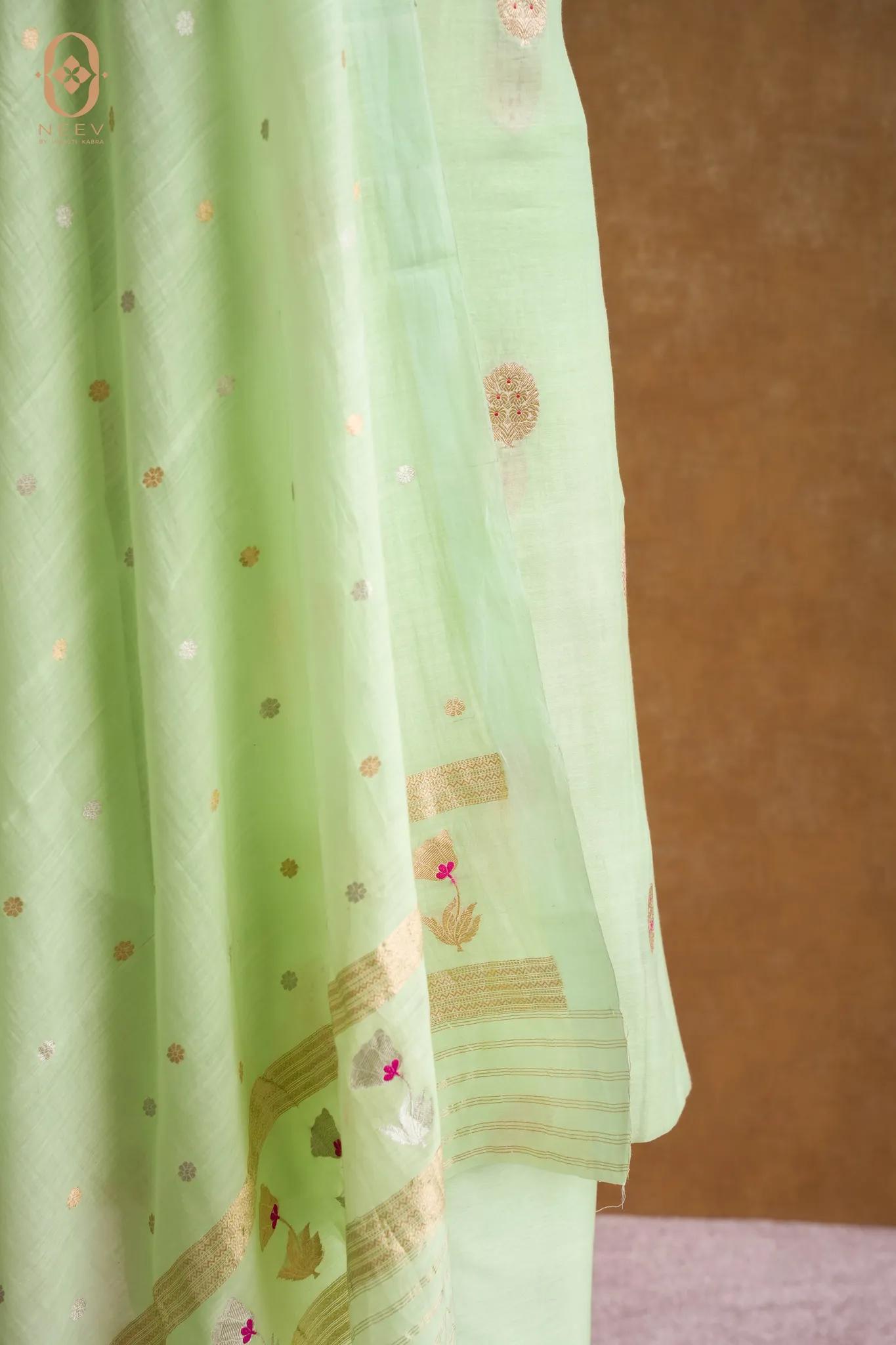 Mul Boota Meenakari Suit Set