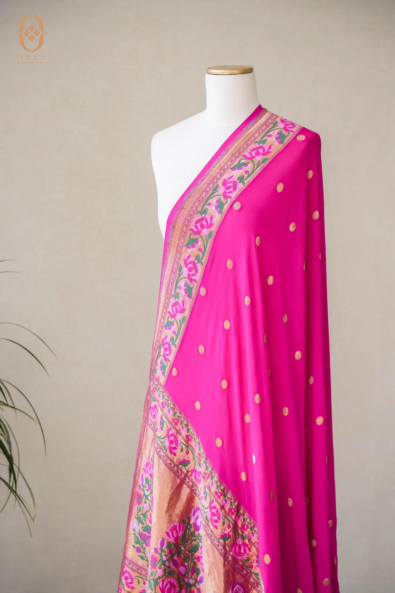 Georgette Meenakari Dupatta