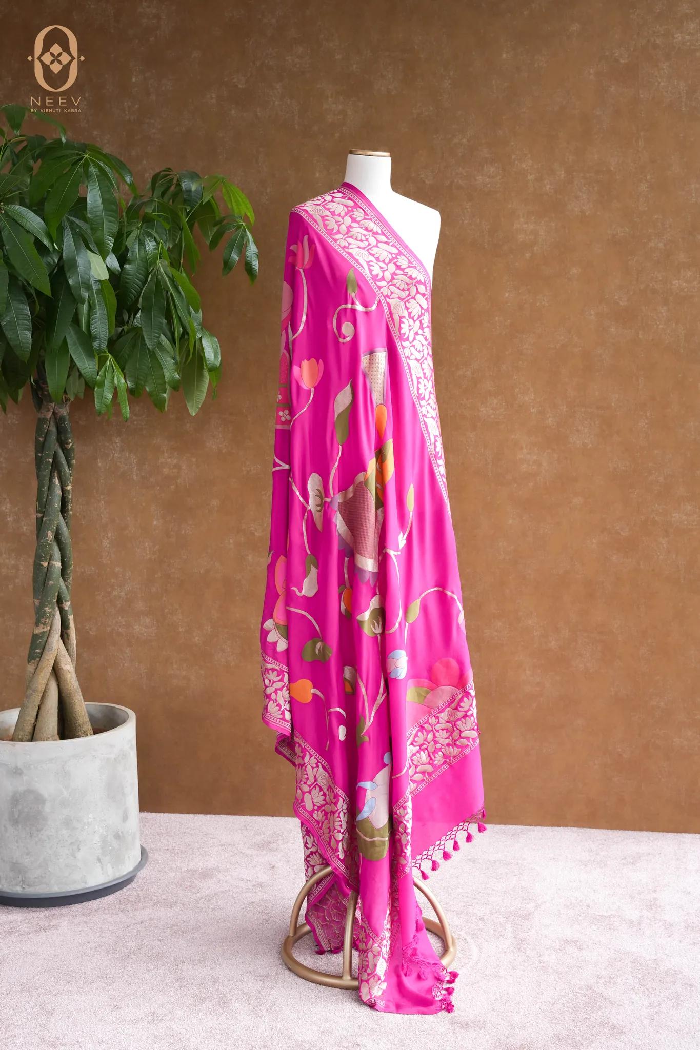 Georgette Multi Meenakari Dupatta