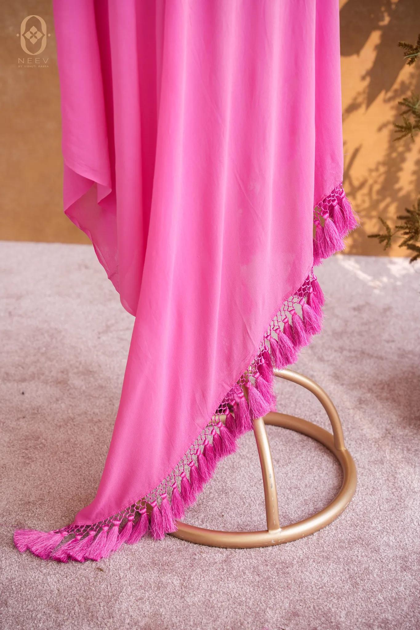 Georgette Tasseled Dupatta