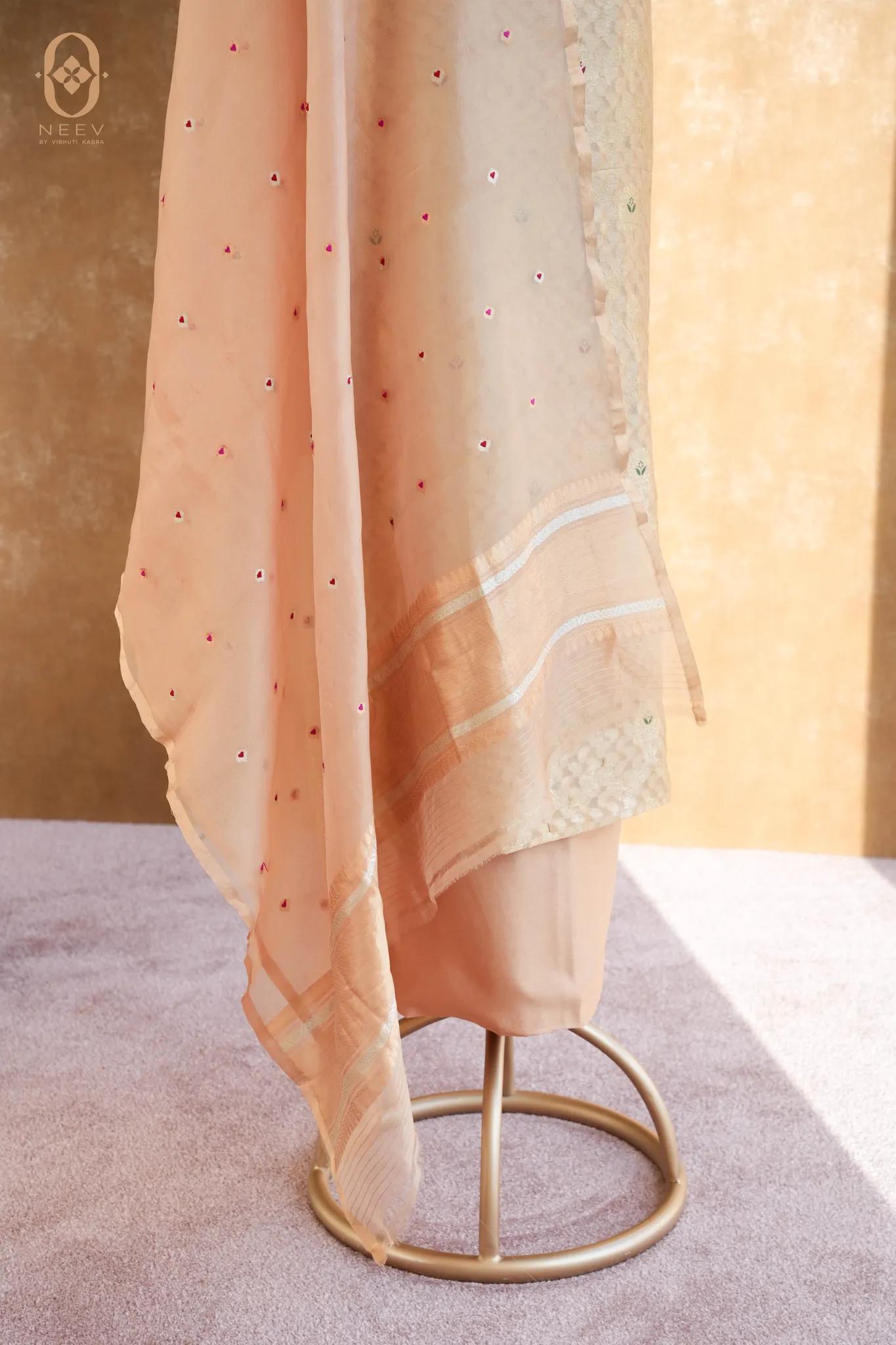 Chinia Silk Meenakari Suit Set