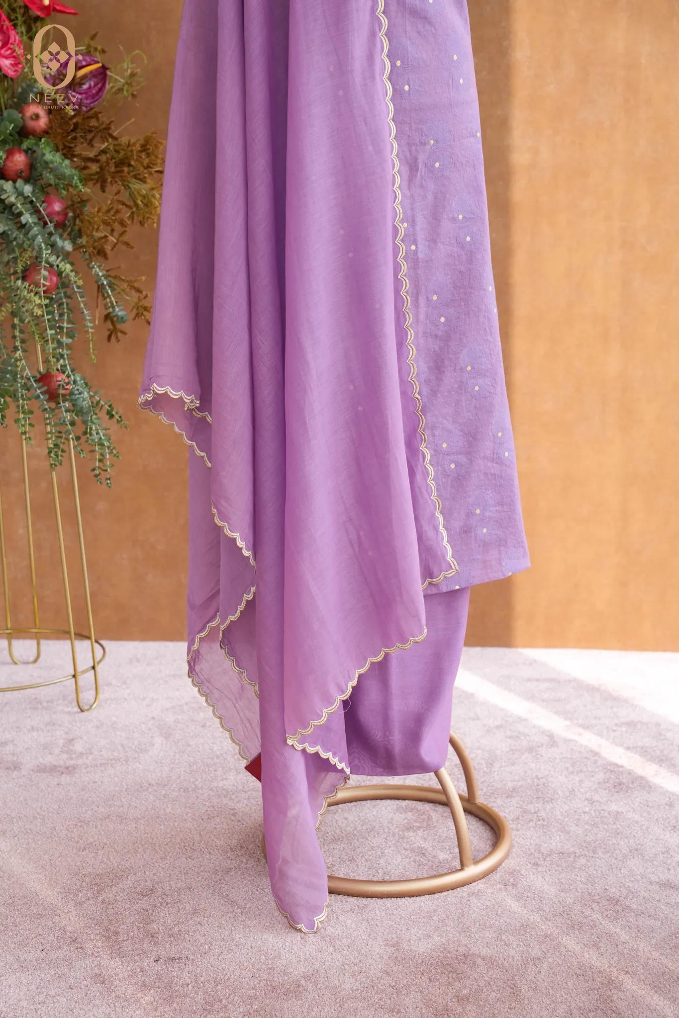 Chanderi Jacquard Suit Set