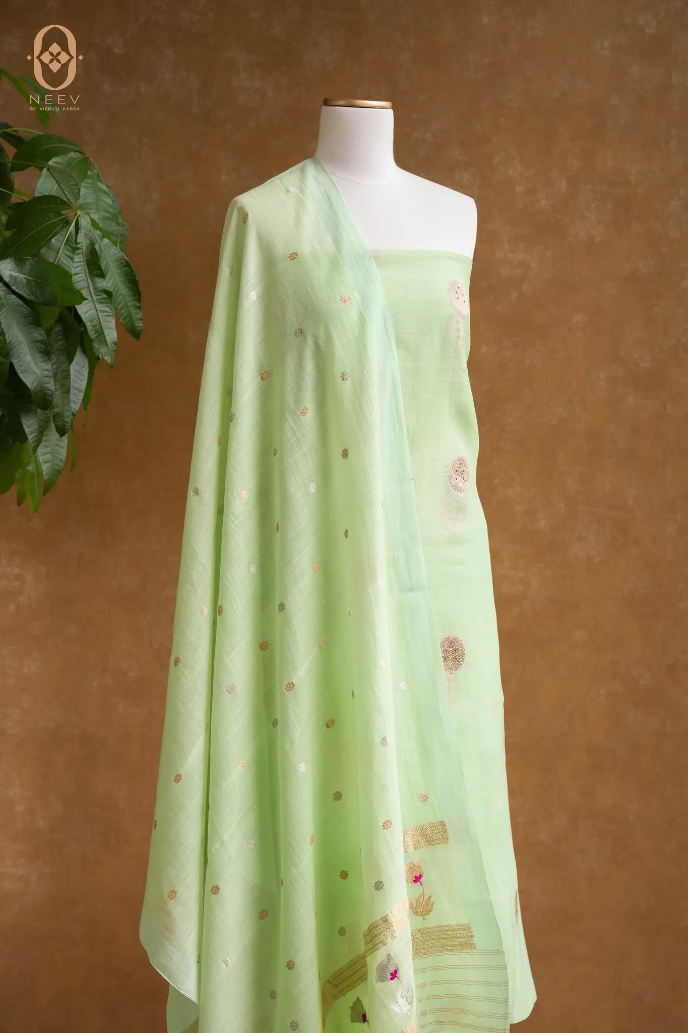 Mul Boota Meenakari Suit Set