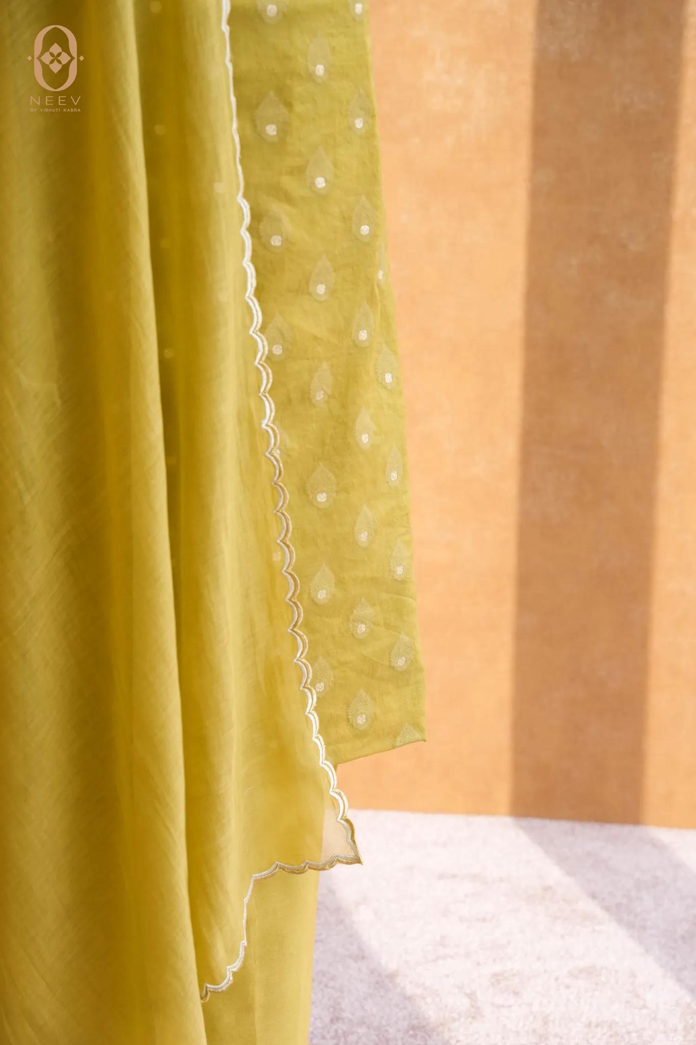 Chanderi Jacquard Suit Set