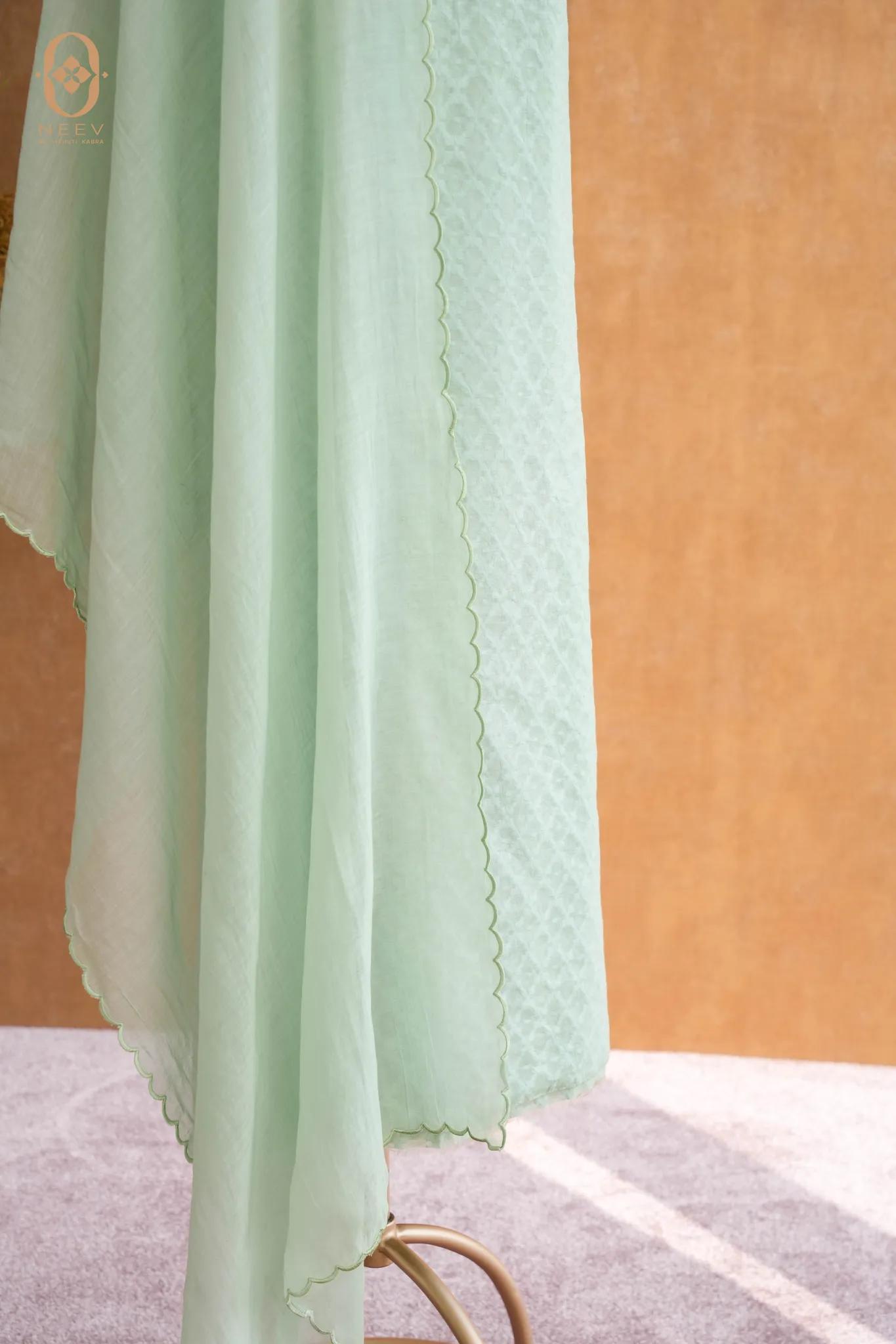 Chanderi Jacquard Suit Set
