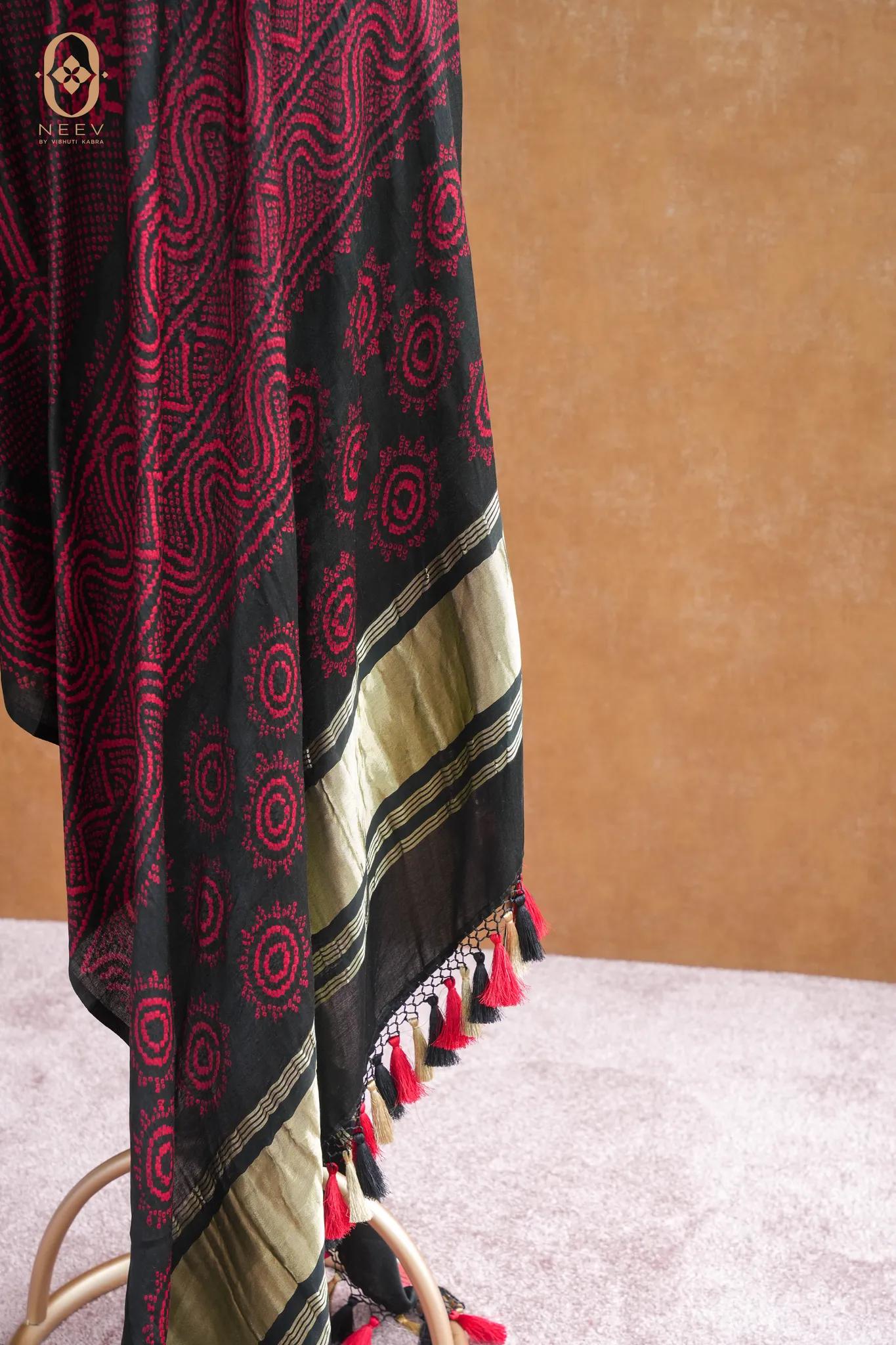 Gaji Silk Bandhani Dupatta