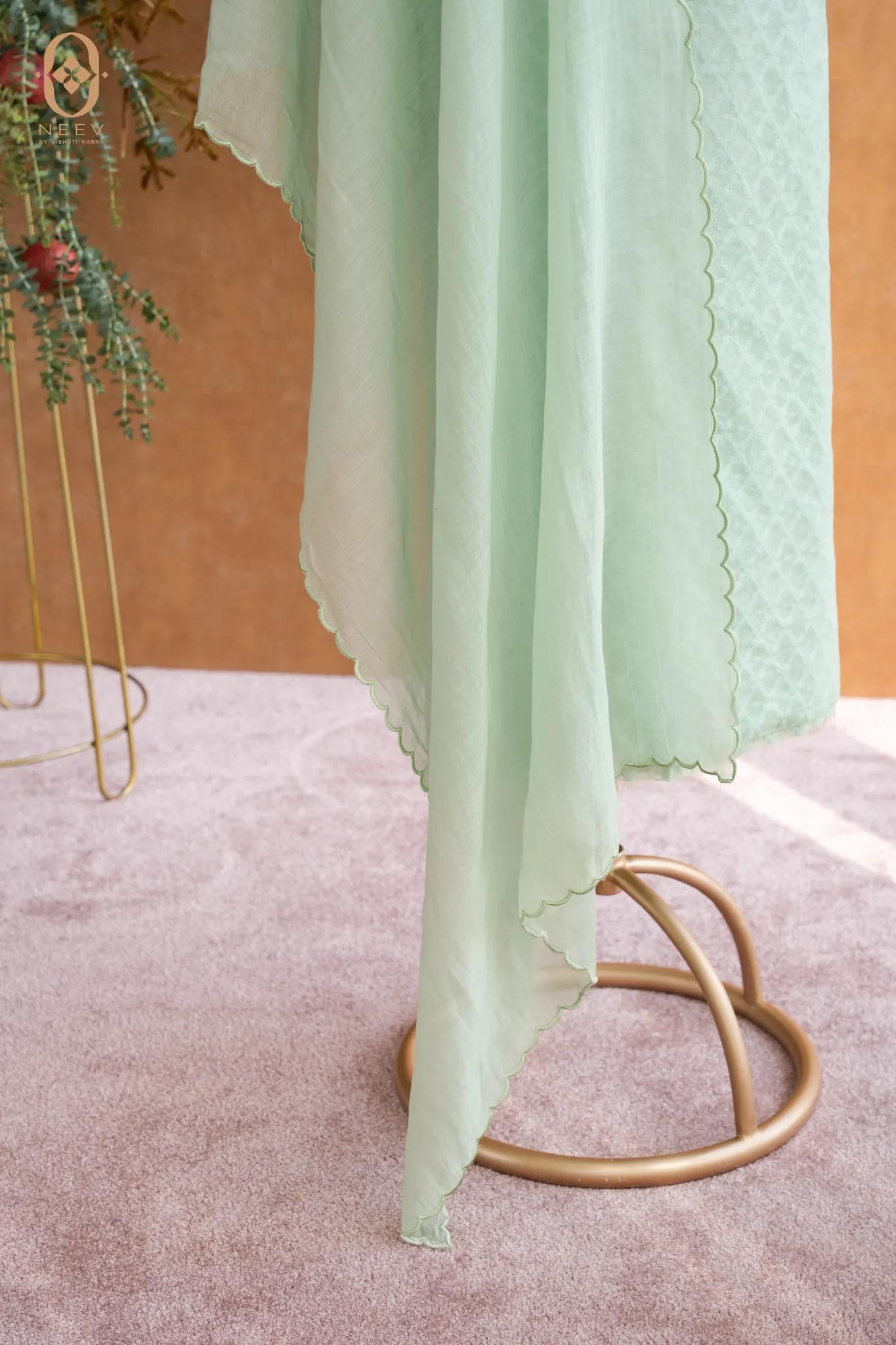 Chanderi Jacquard Suit Set