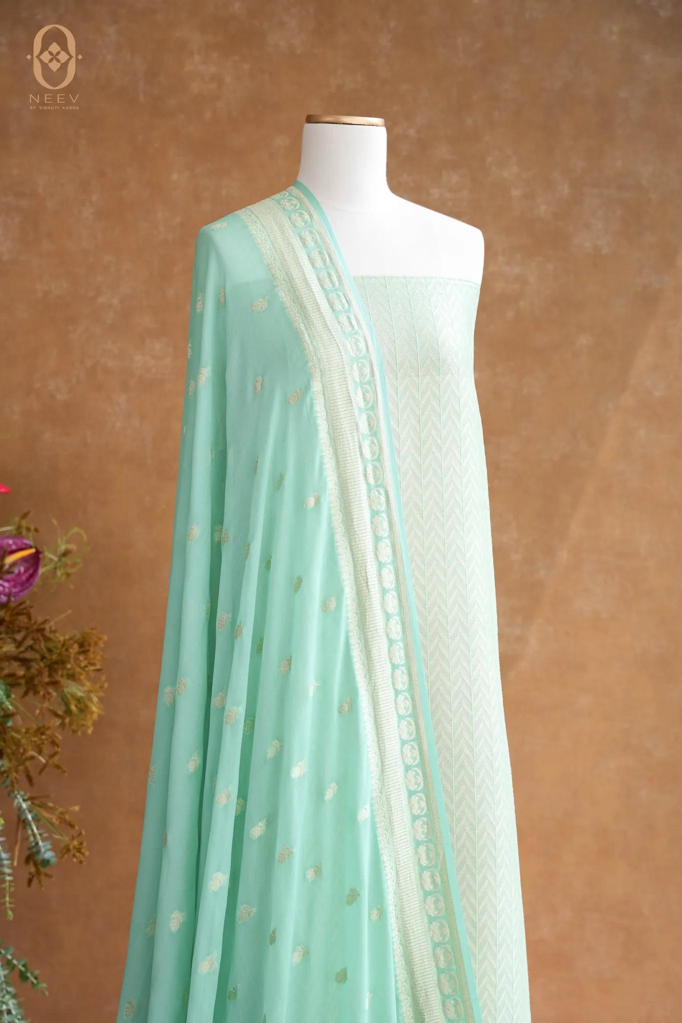 Georgette Brocade Suit Set