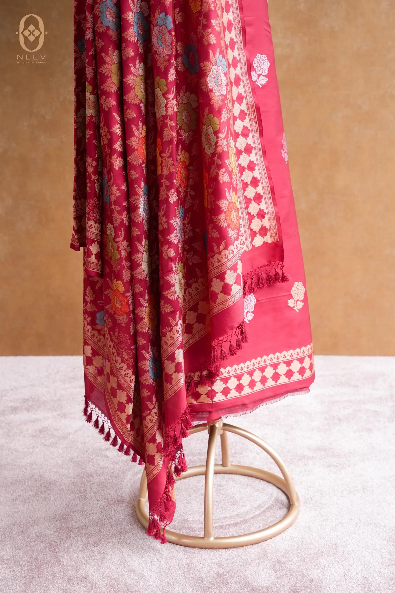 Ek Tara Katan Silk Multi Meena Suit Set