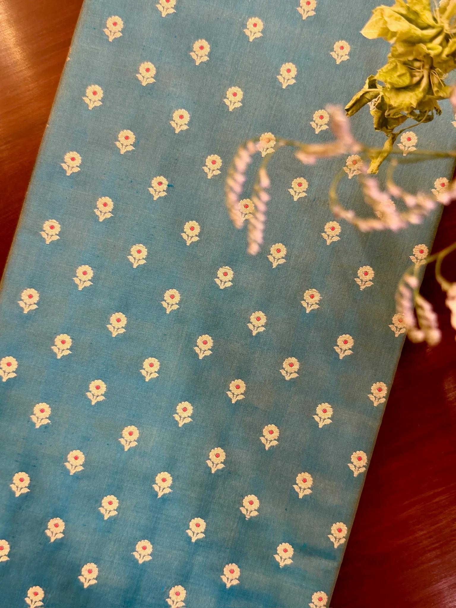 Katan Silk Boota Fabric