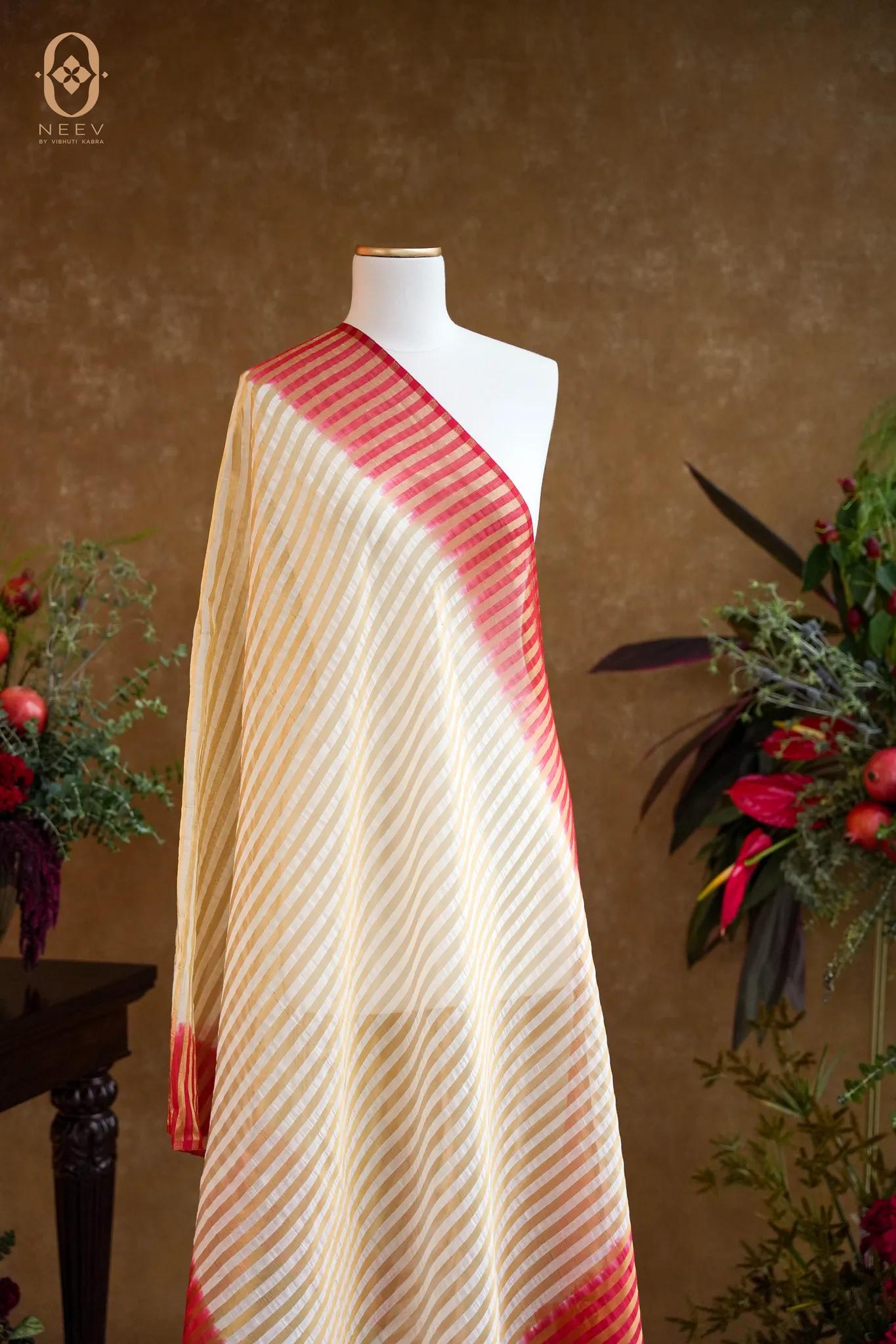 Chanderi Ombre Stripe Dupatta