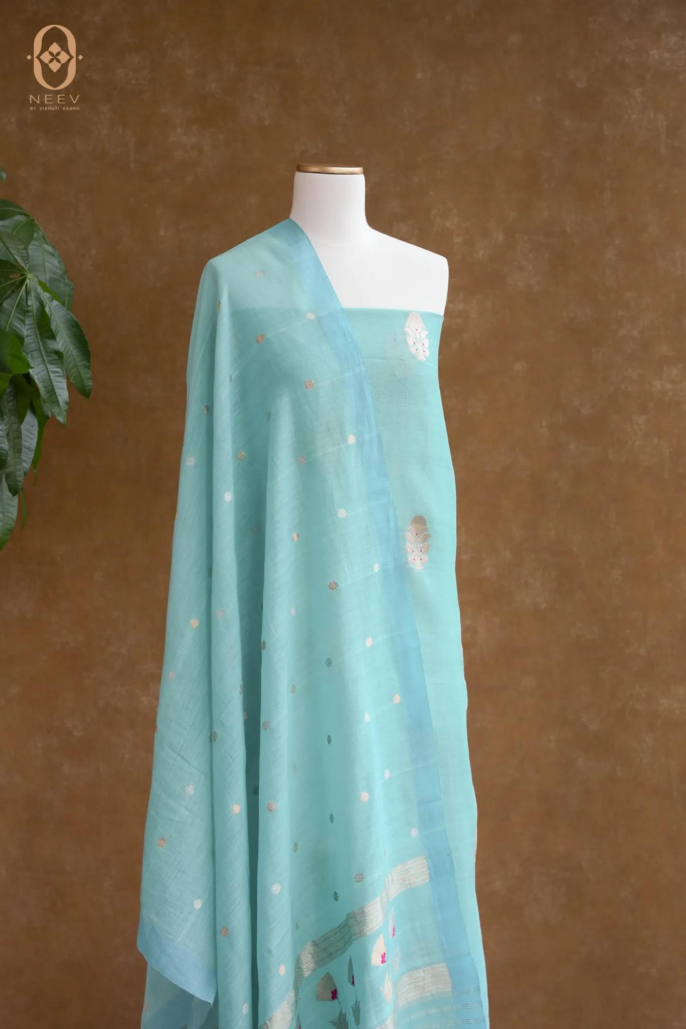 Mul Boota Meenakari Suit Set
