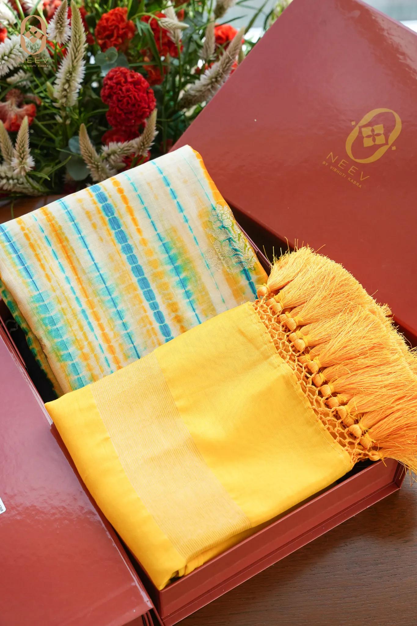 Chinia Silk Shibori Suit Set