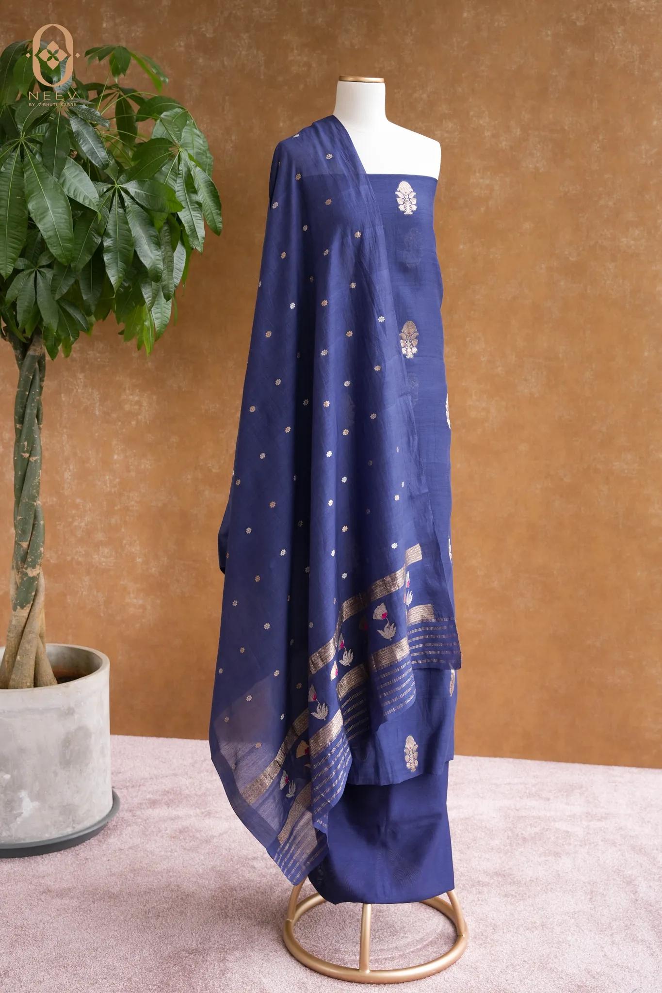 Mul Boota Meenakari Suit Set