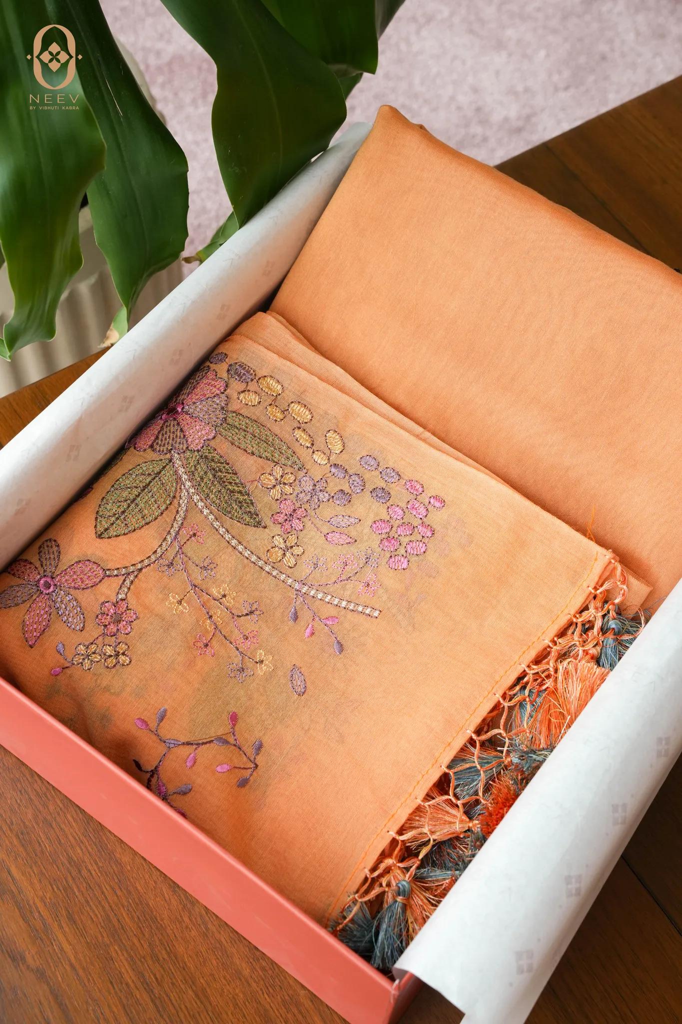 Chanderi Kantha Suit Set