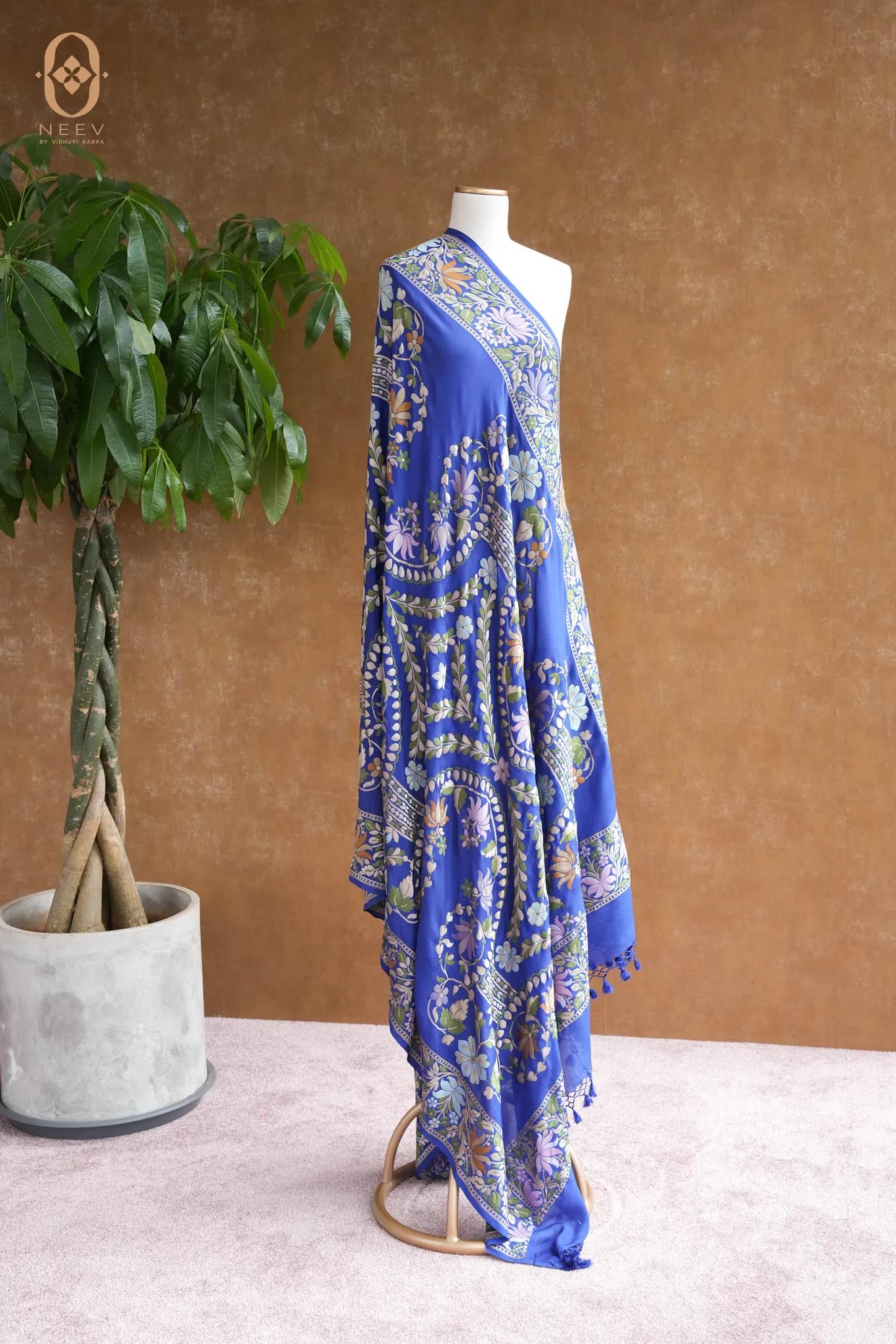 Georgette Multi Meenakari Dupatta