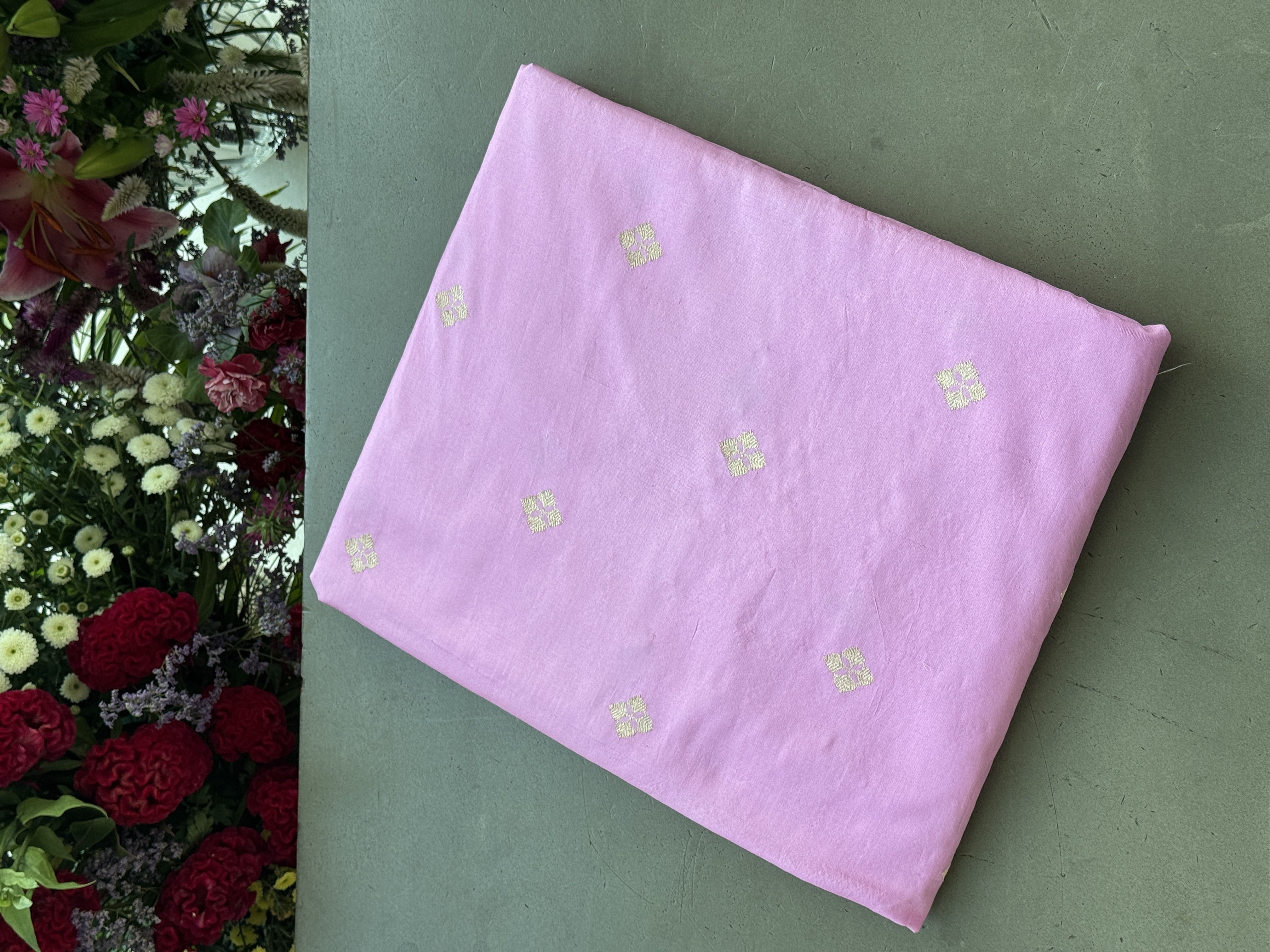 Neev Buta Katan Silk Fabric