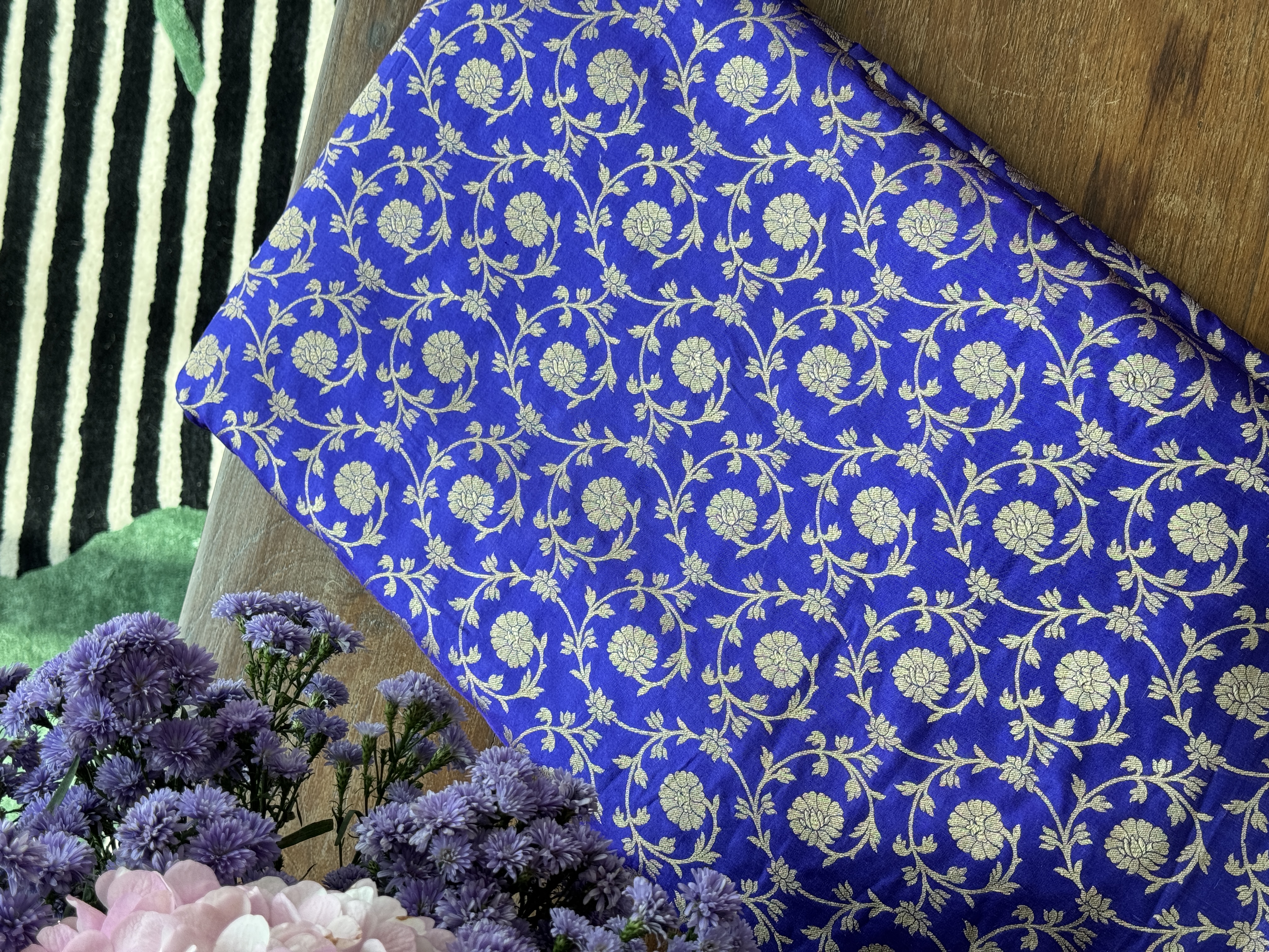 Katan Silk Jaal Fabric