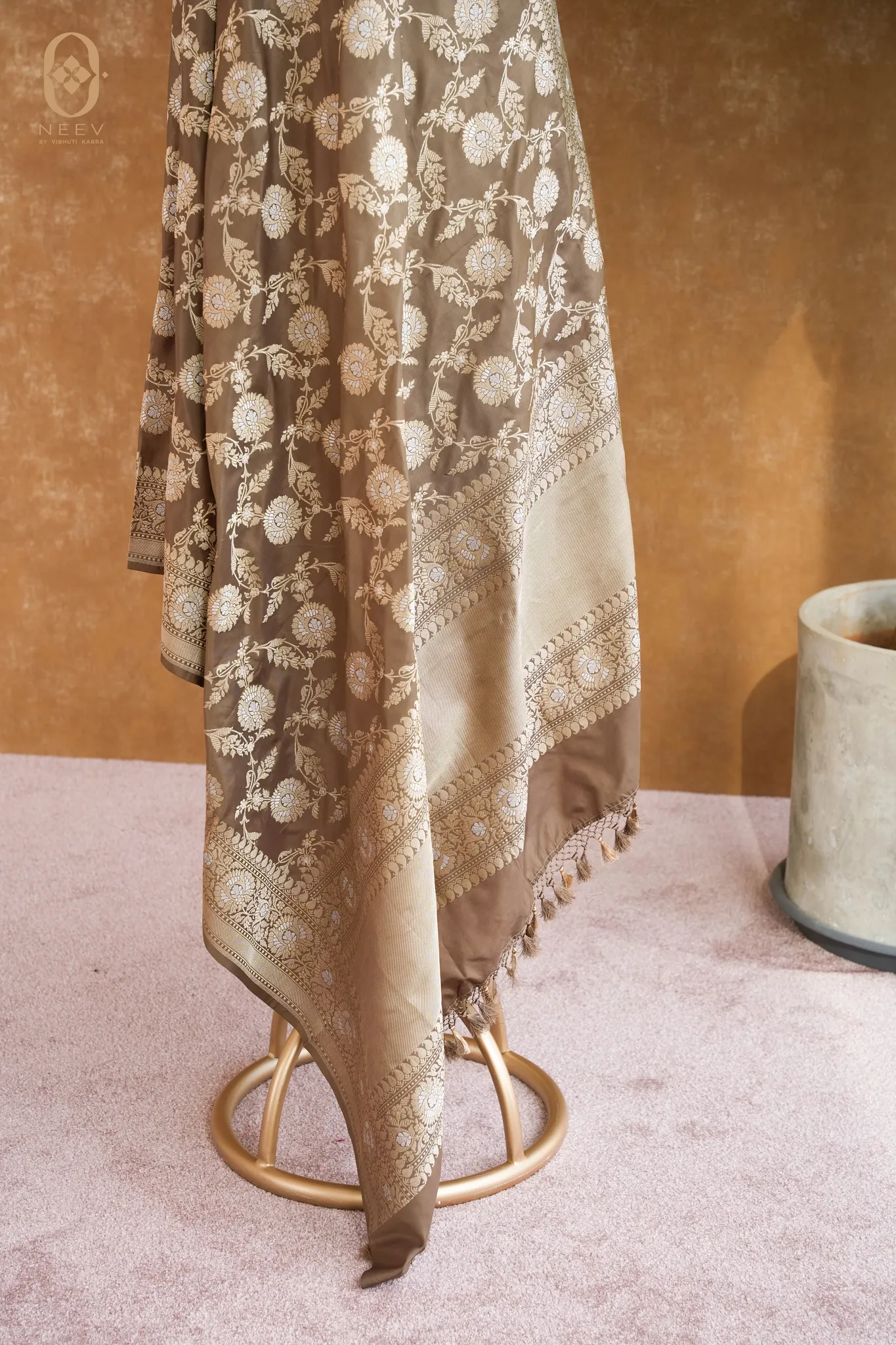 Premium Katan Silk Sona Rupa Jaal Dupatta