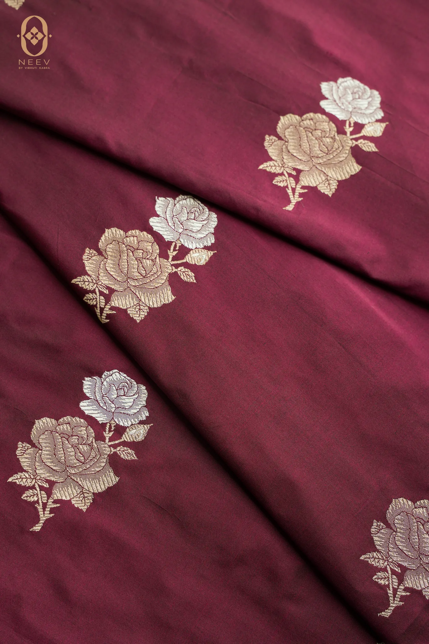 Gulboota Katan Silk Fabric