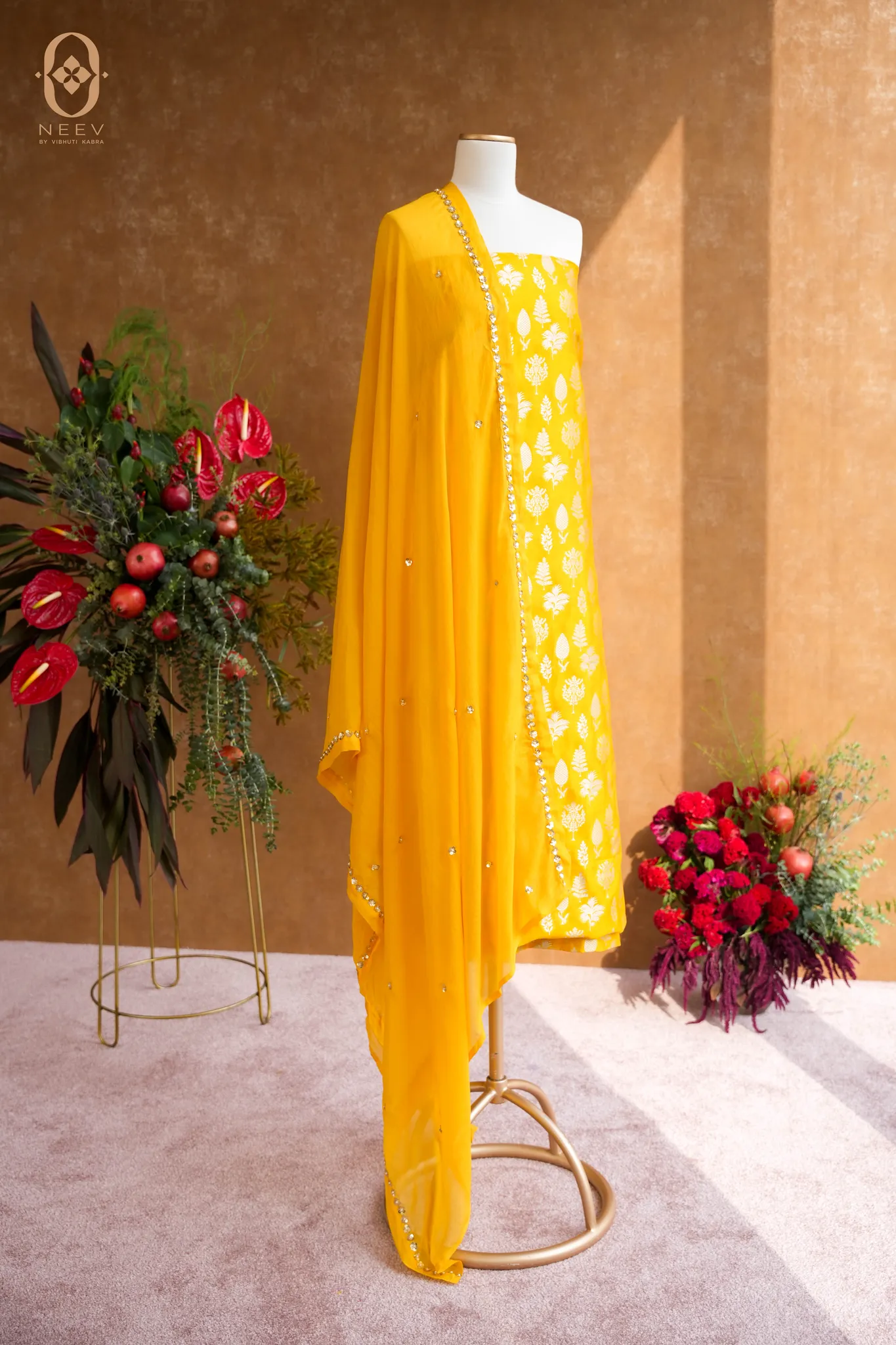 Chinia Silk Boota Suit Set