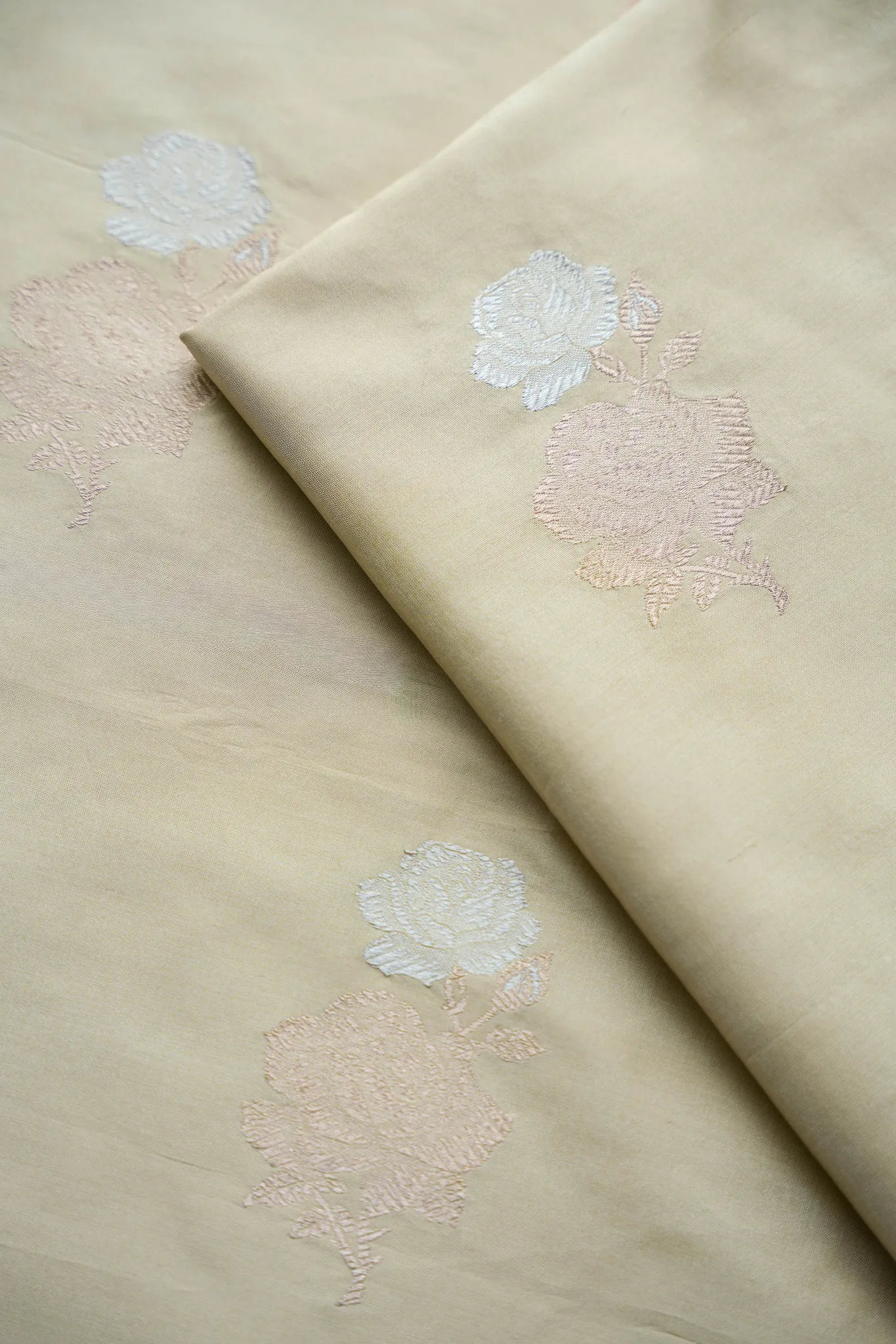 Gulboota Katan Silk Fabric