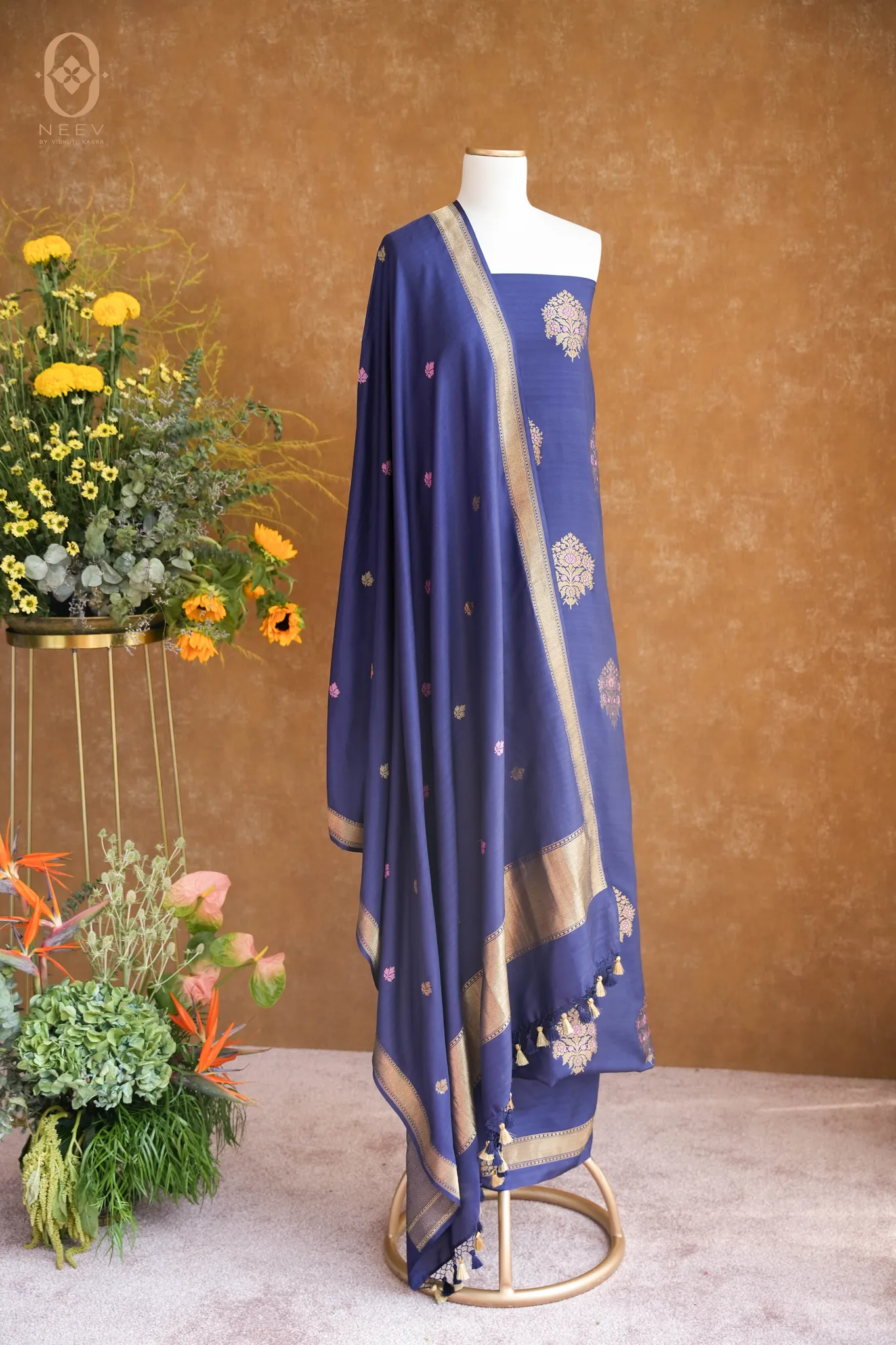 Meenakari Katan Silk Suit Set