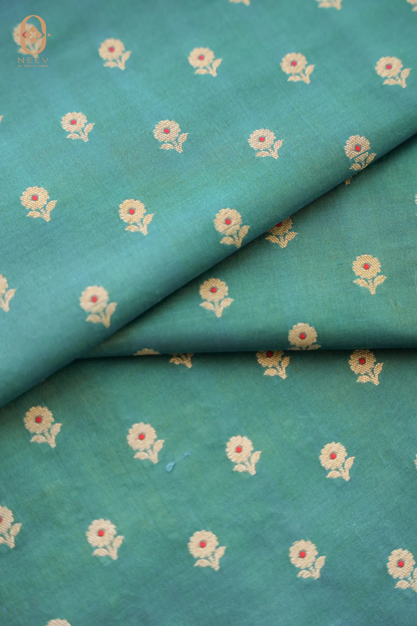 Katan Silk Boota Fabric
