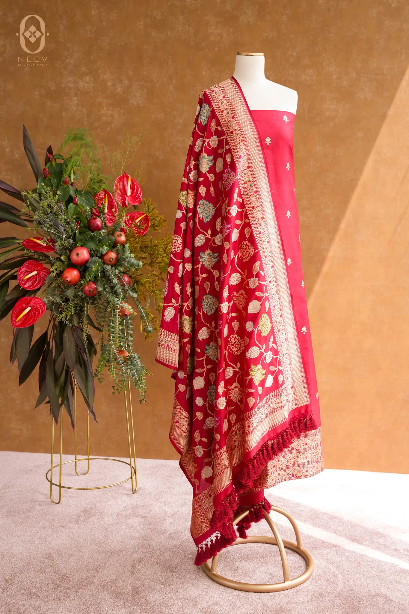 The Sacred Garden Katan Silk Suit Set