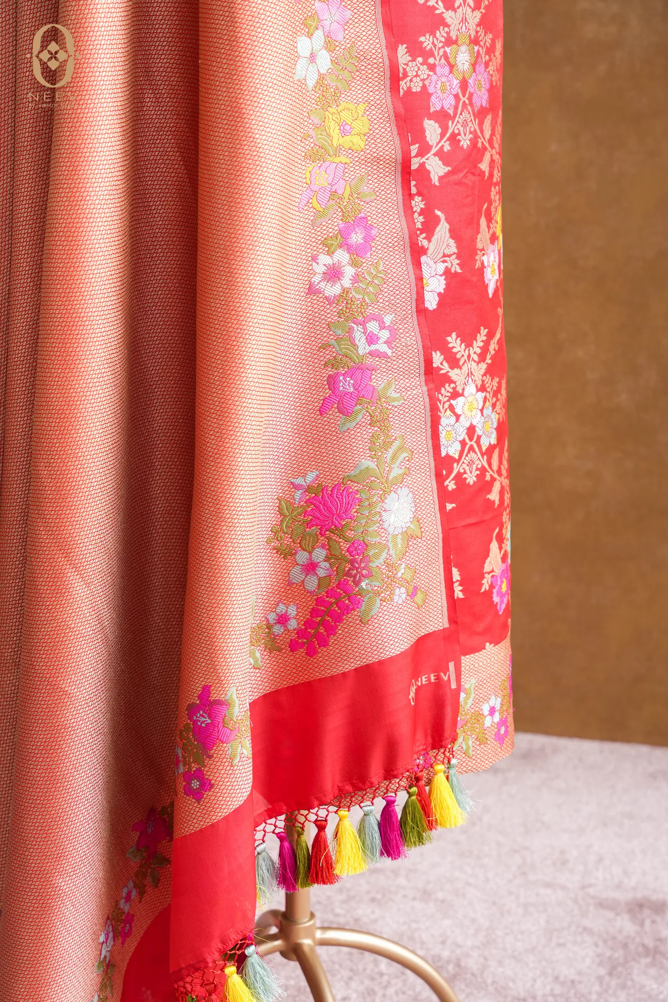 Premium Katan Silk Jaal Suit Set