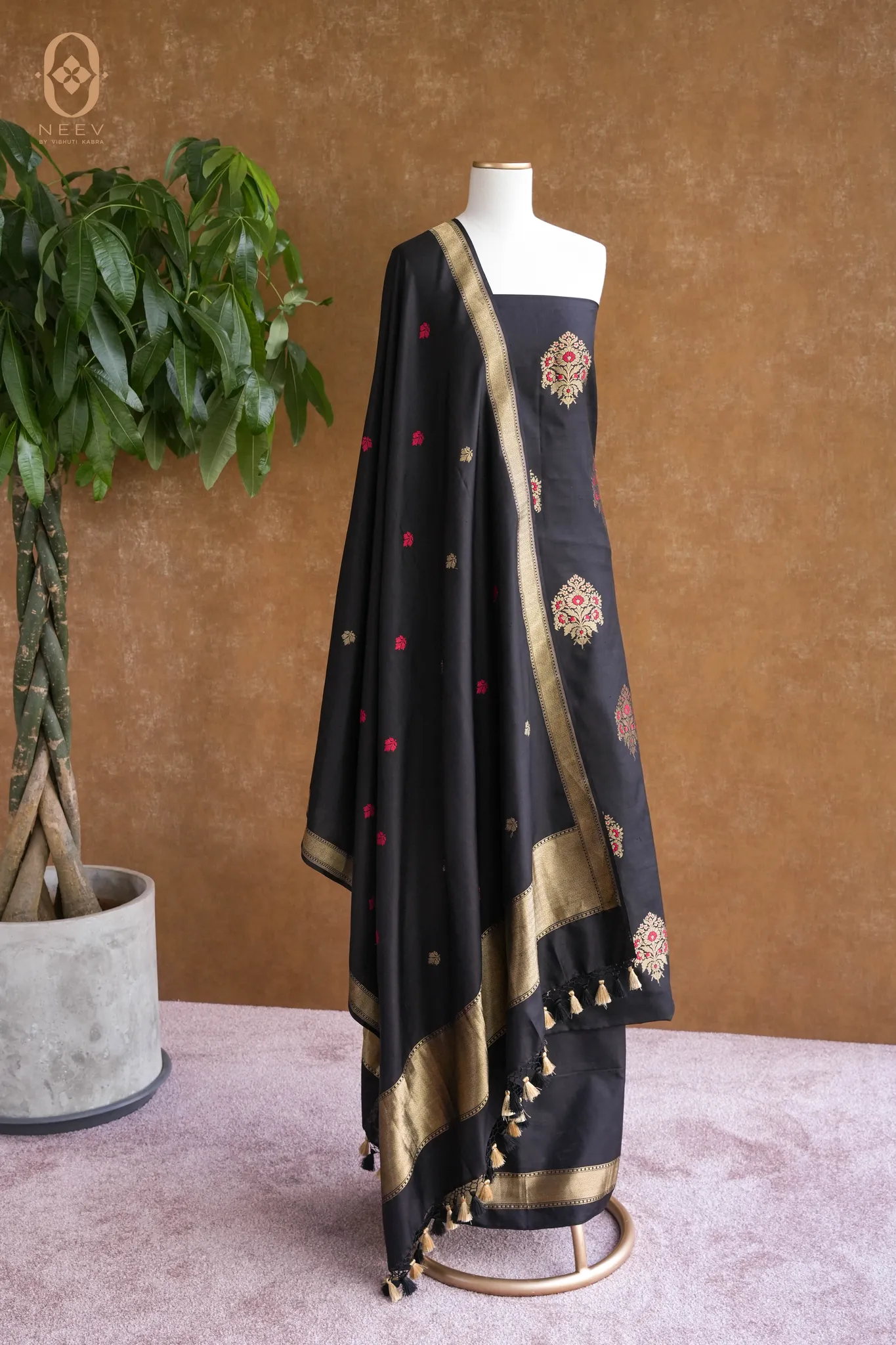 Katan Silk Meenakari Suit Set