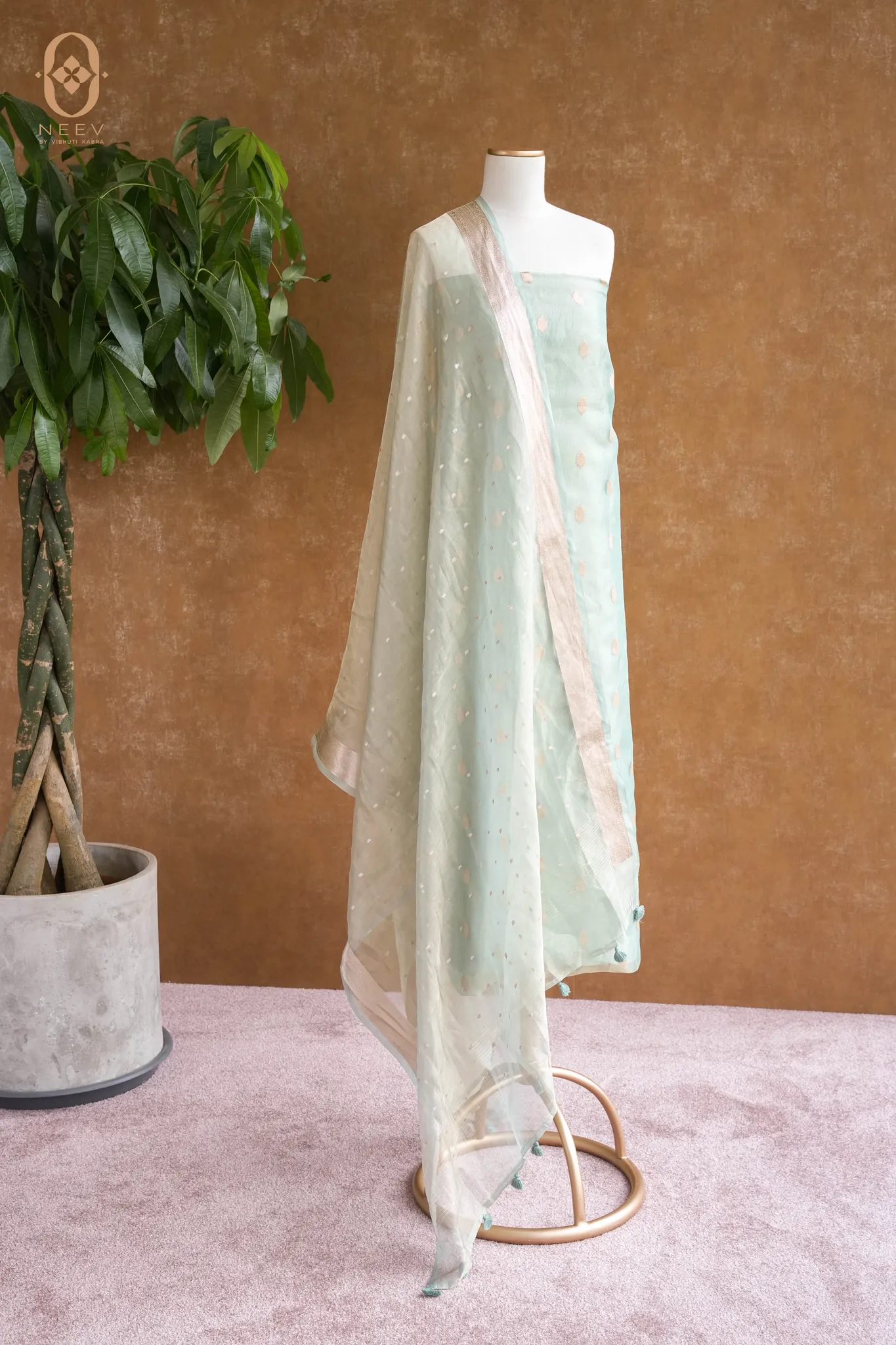 Tissue Silk Suit Set