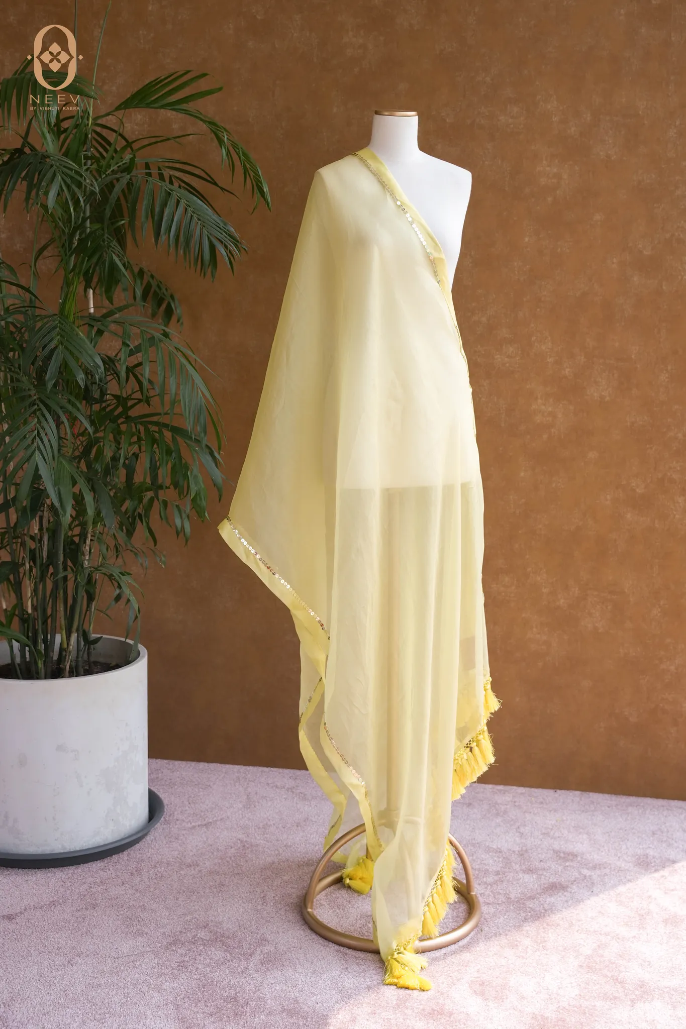 Kora Silk Handwork Dupatta