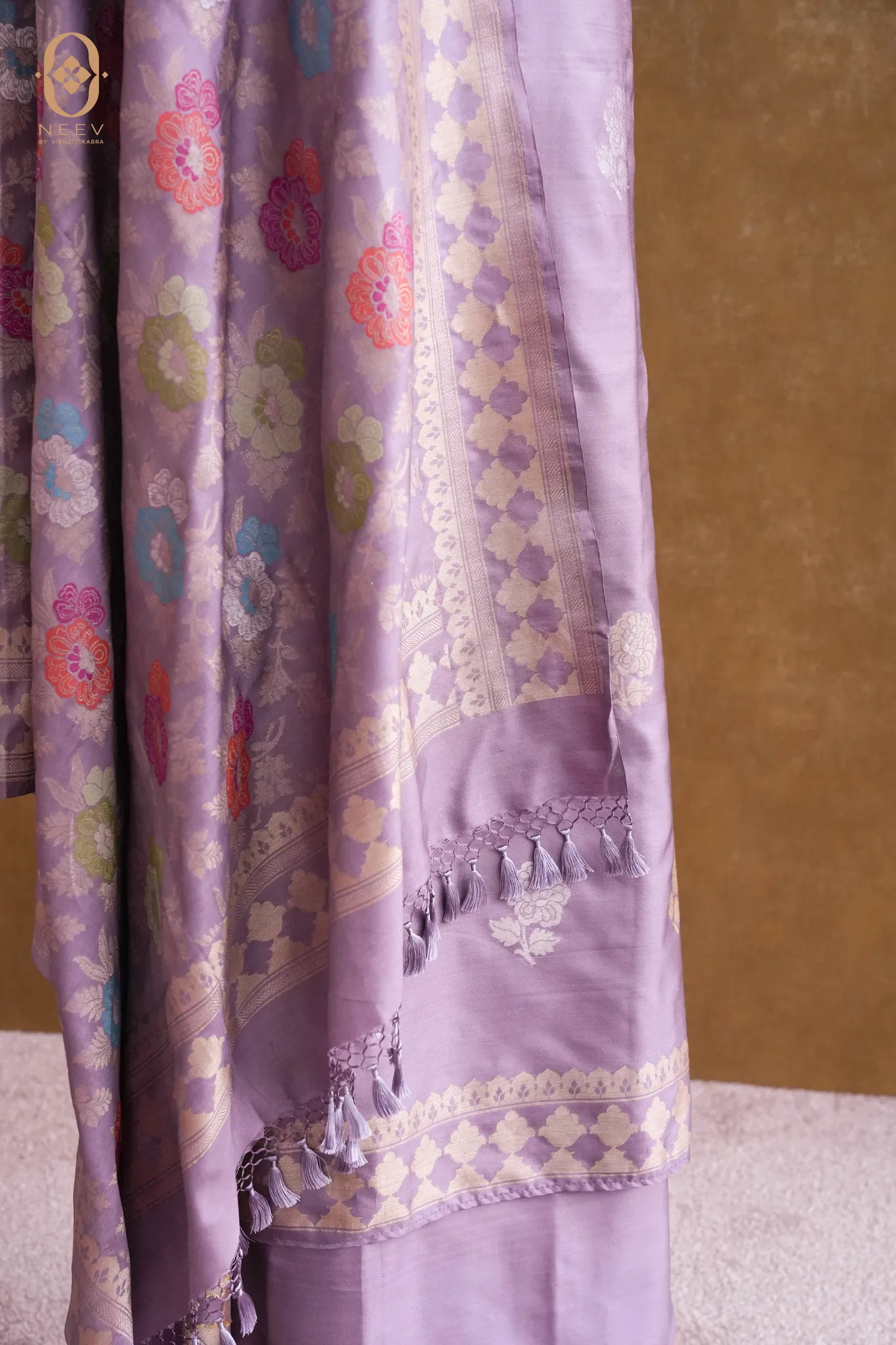 Ek Tara Katan Silk Multi Meena Suit Set