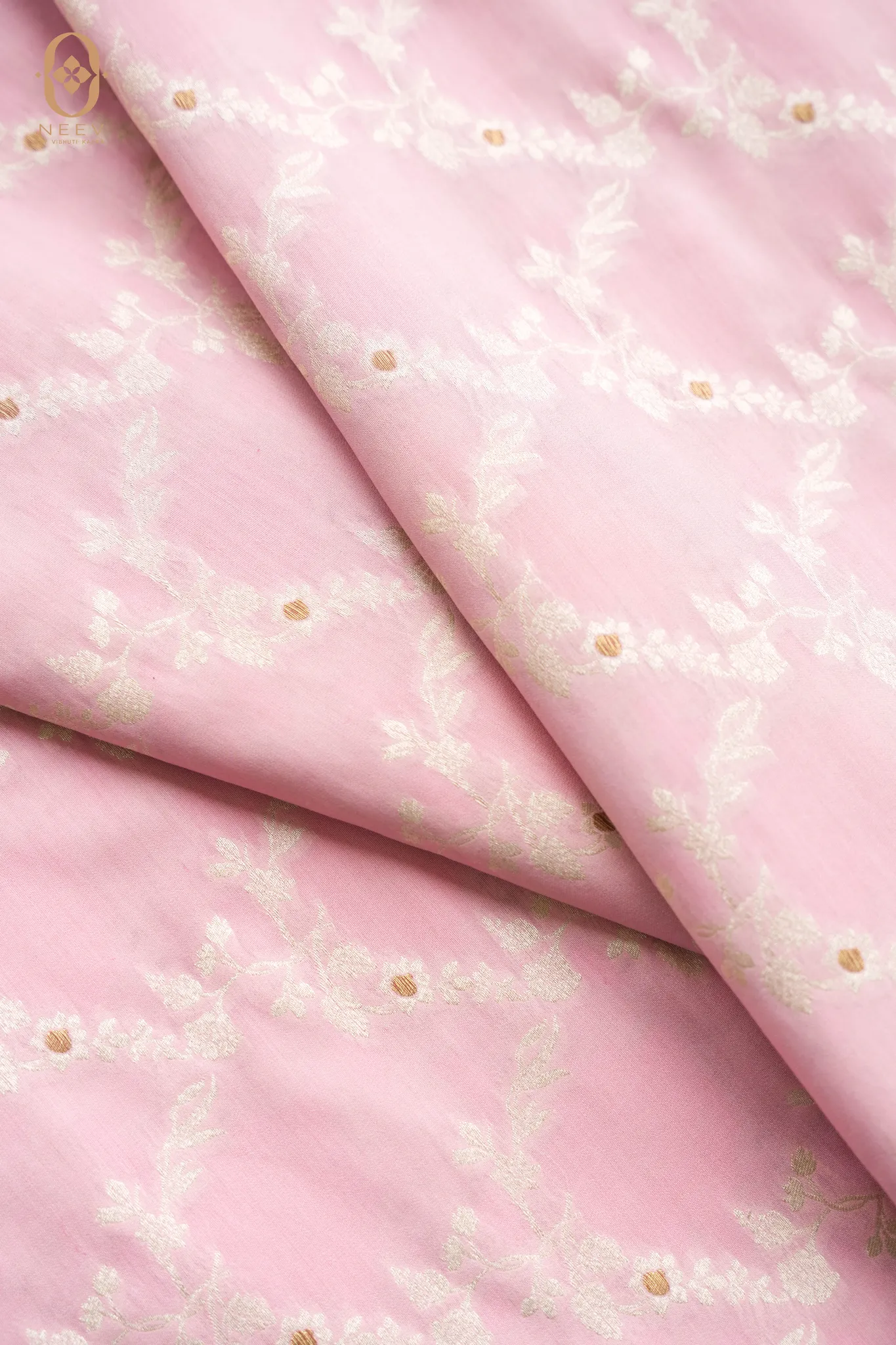 Mulberry Cotton Jaal Fabric