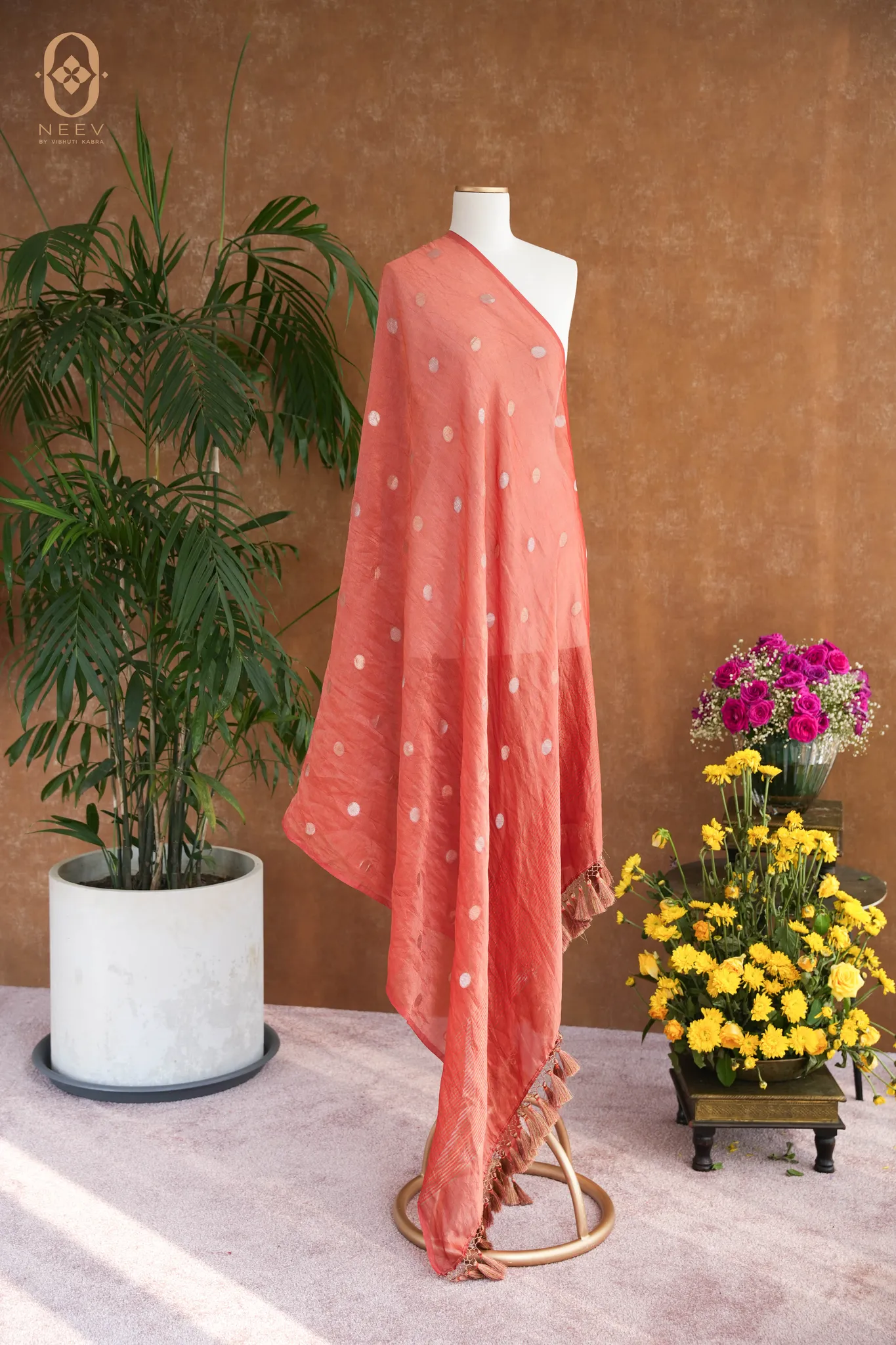 Tissue Silk Boota Dupatta