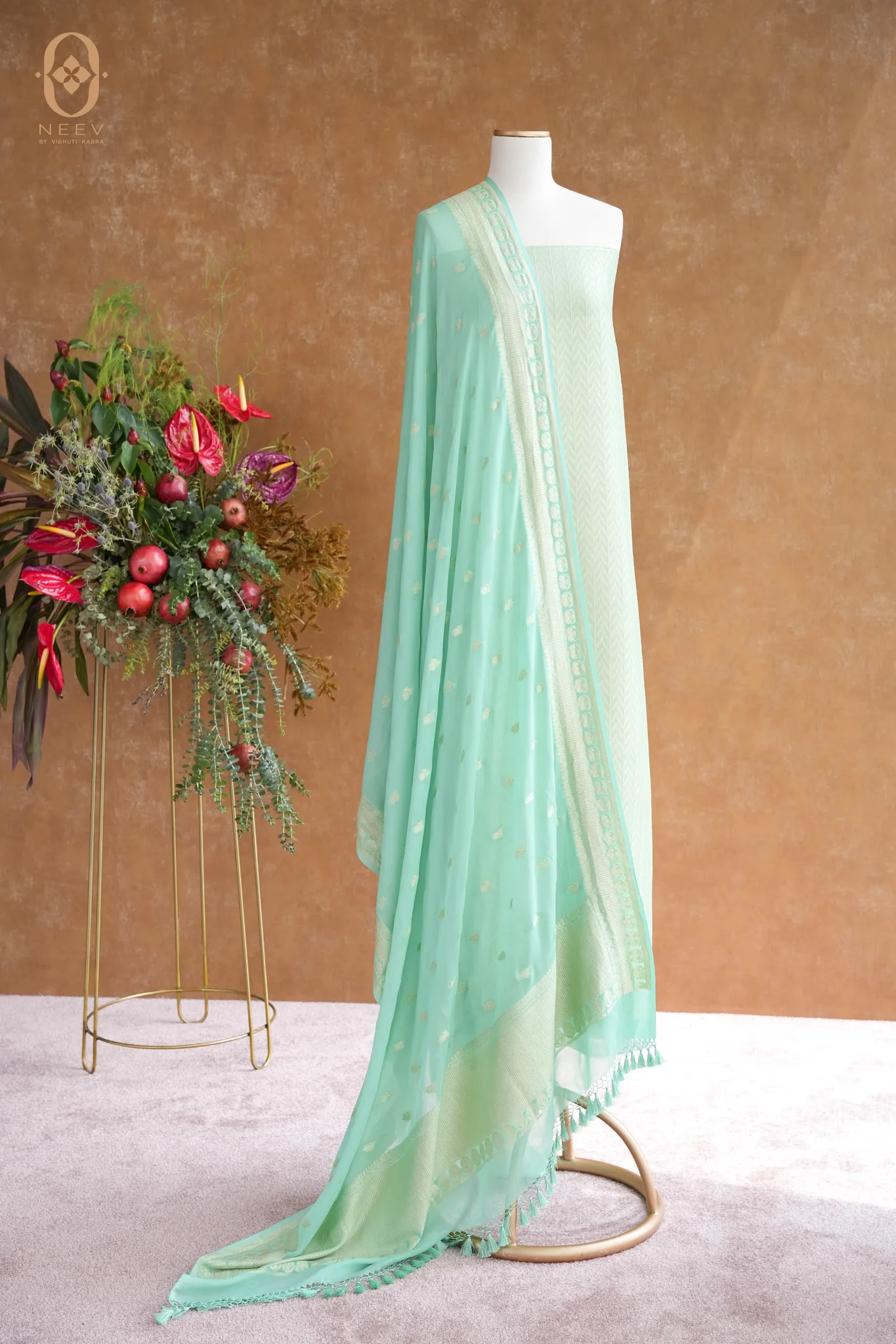 Georgette Brocade Suit Set